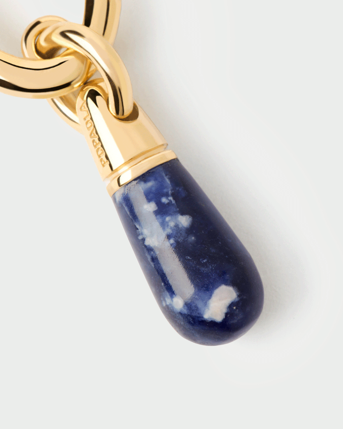GRID Sodalite Jupiter Single Hoop Earrings - Elegant Blue Gemstone Jewelry for Women - Perfect for Everyday Wear, Parties & Special Occasions