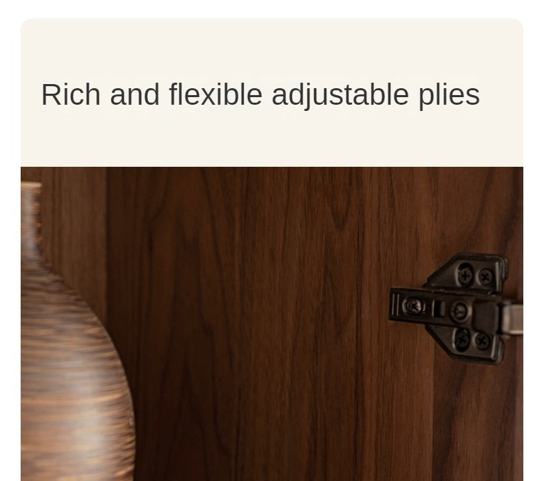 Premium Black Walnut & Ash Solid Wood Bookcase with Dust-Proof Glass Doors - Stylish Home Office & Living Room Storage Solution
