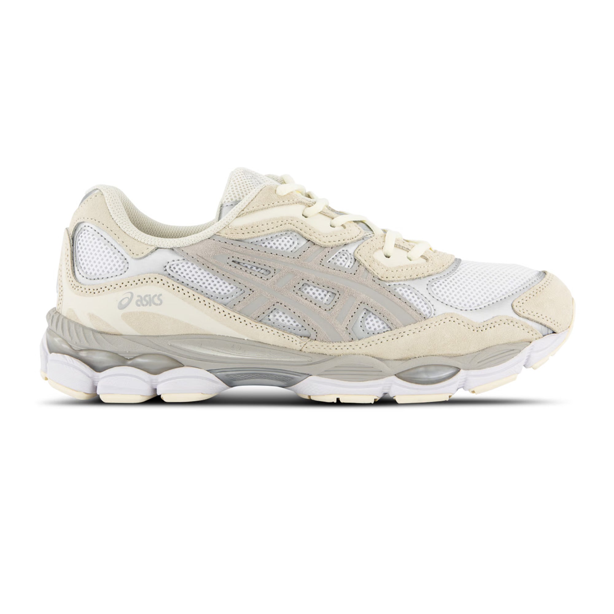 ASICS Gel NYC Running Shoes for Men & Women - White Oyster Grey (2023) | Lightweight Cushioned Sneakers for Jogging, Gym Workouts & Everyday Wear