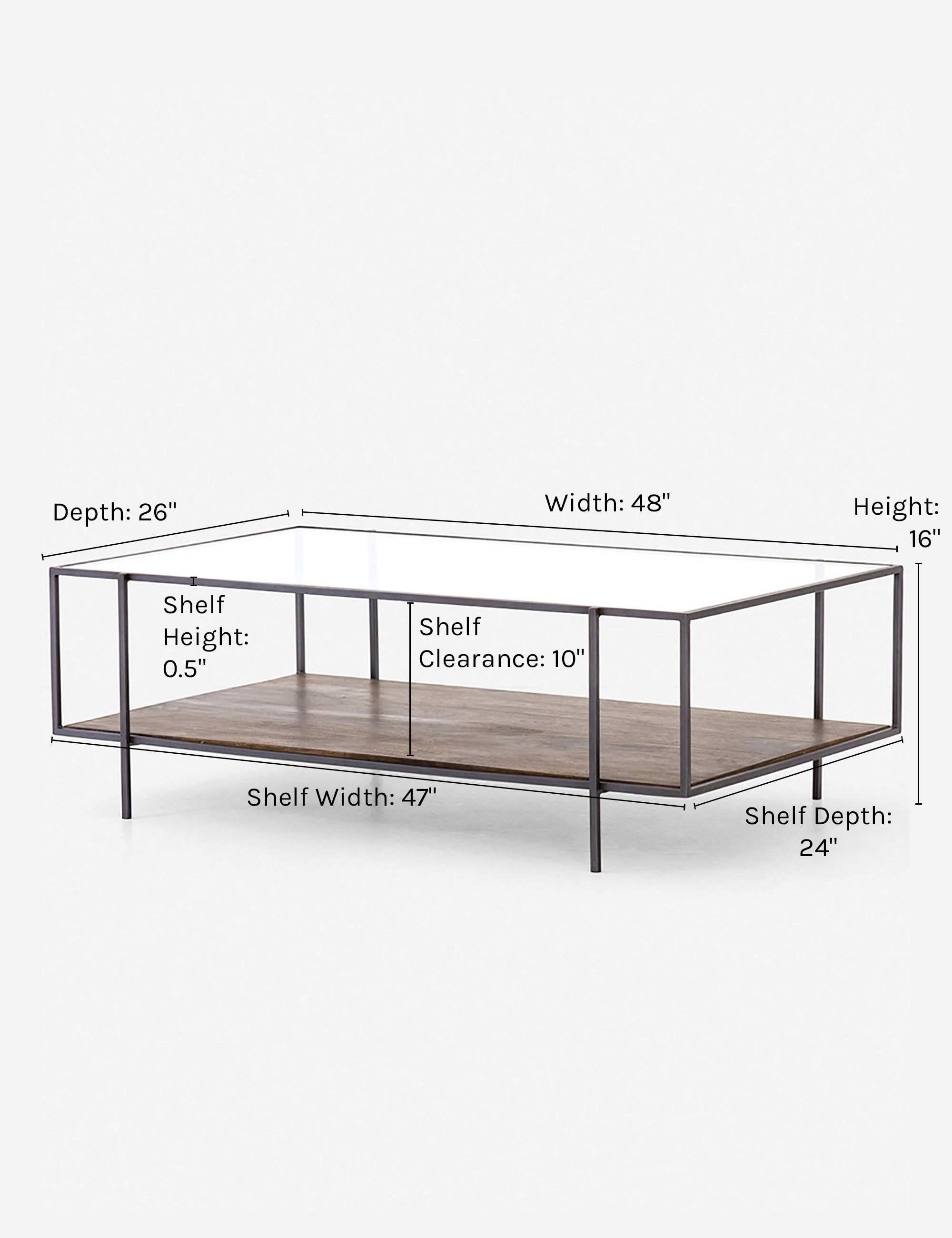 Modern Asher Coffee Table - Mid-Century Style Living Room Furniture for Home Decor | Perfect for Living Room, Lounge & Office Spaces