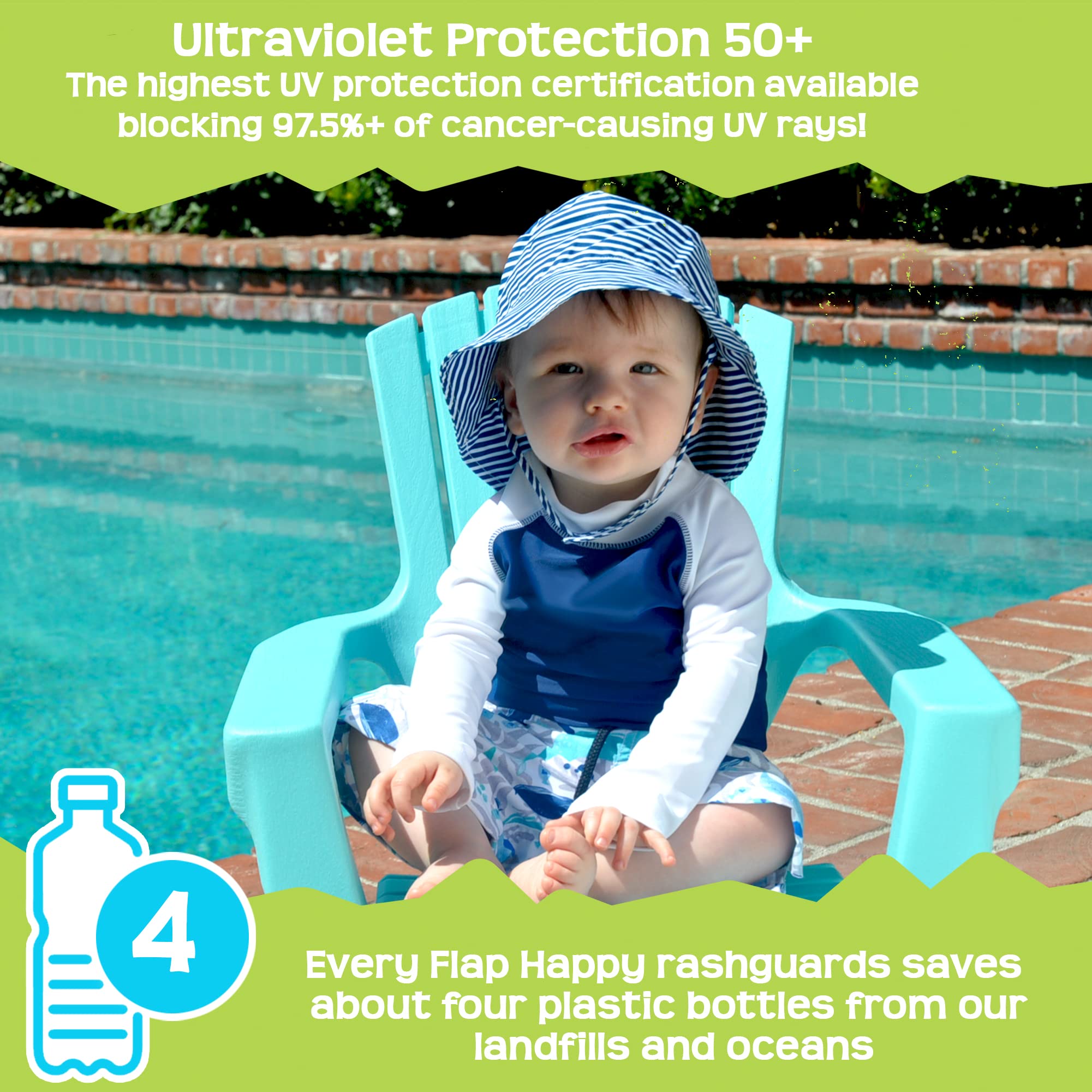 Baby Girls Colorblock Rash Guard Swimwear - UV Protection & Quick Dry for Beach, Pool & Summer Outdoor Activities