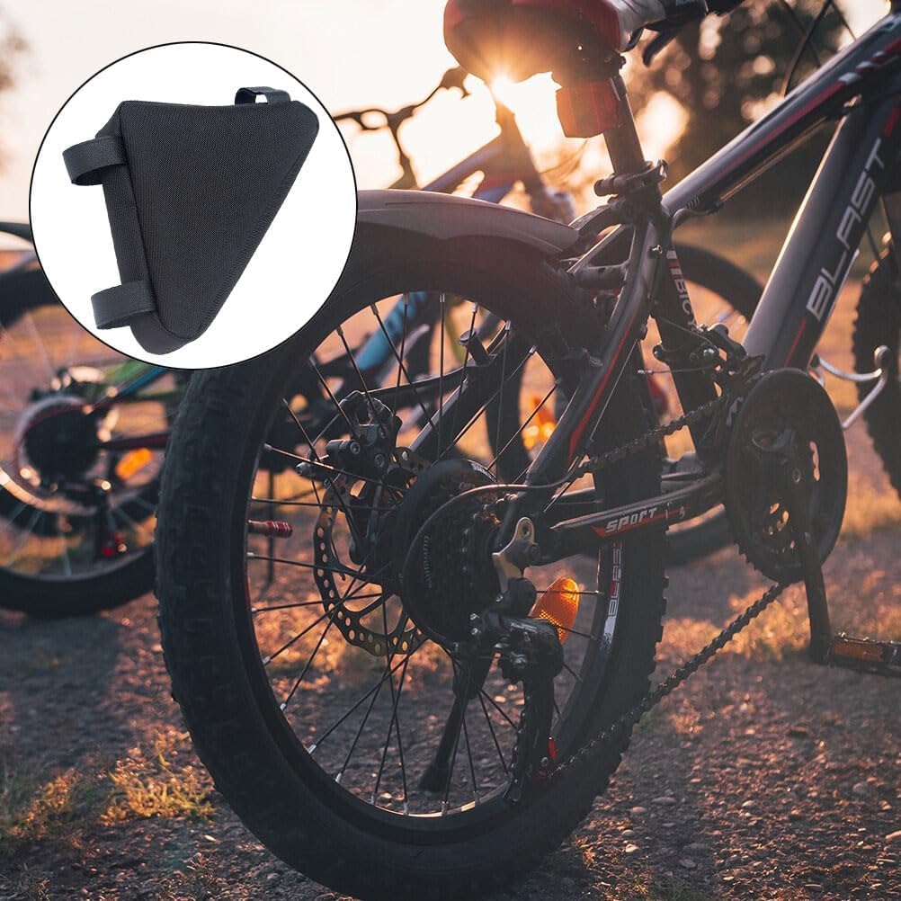 **Waterproof Bike Frame Bag - Durable Bicycle Triangle Storage Pouch for Cycling Accessories - Perfect for Mountain Biking, Commuting & Road Trips**