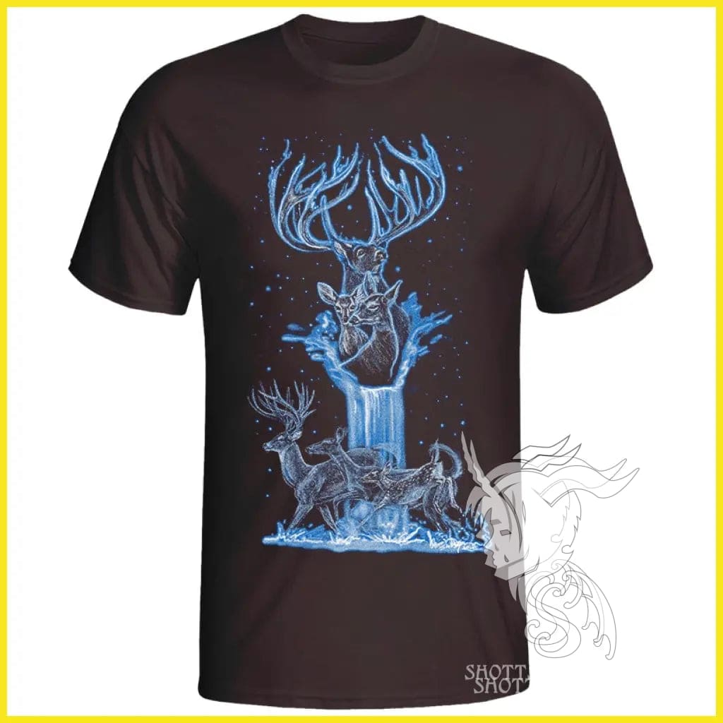 Deer Spirit Graphic T-Shirt for Men & Women | Soft Cotton Casual Tee | Perfect for Outdoor Adventures, Camping & Nature Lovers