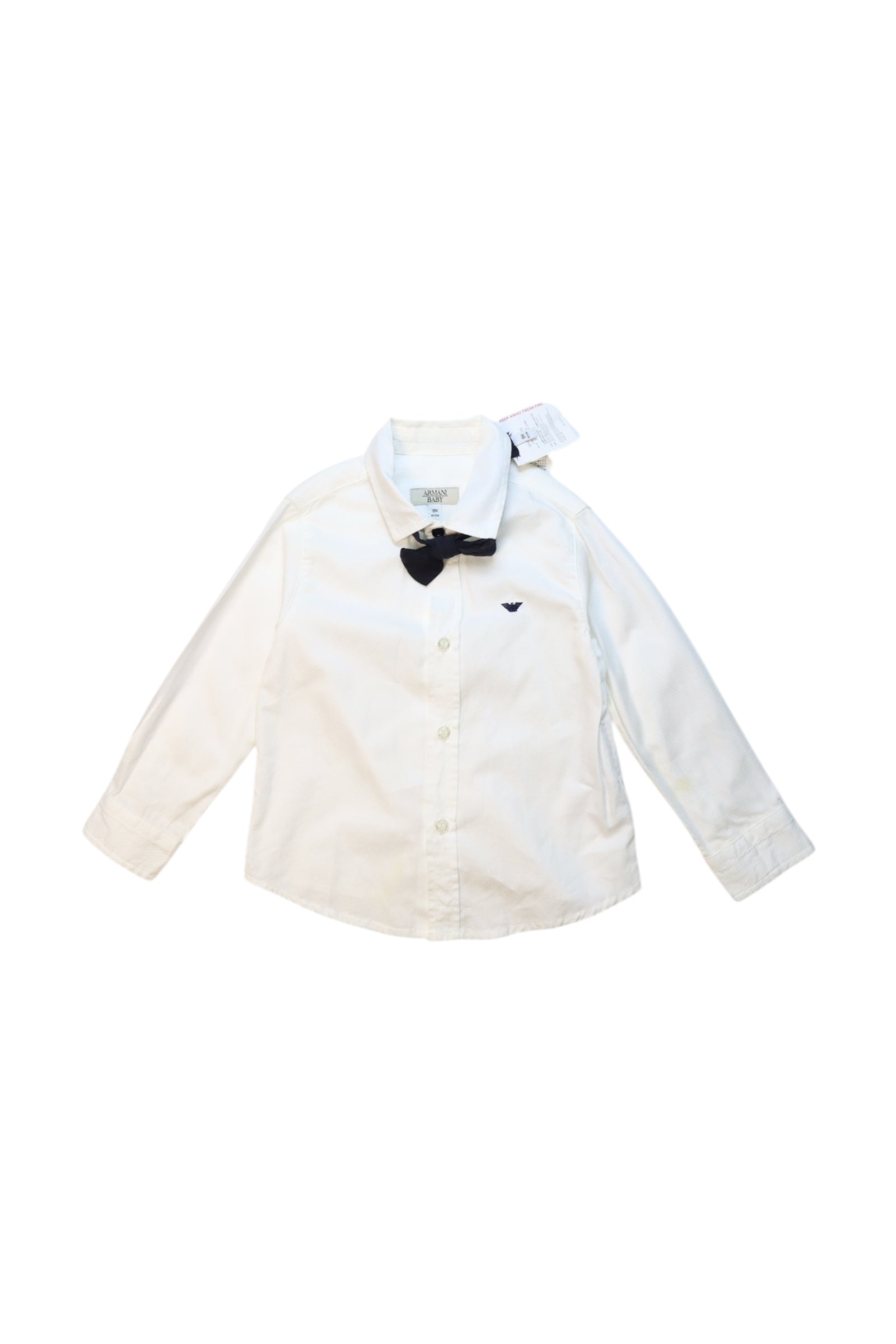 Armani Men's Dress Shirt with Bow Tie - Formal Wear for Boys 18 Months | Perfect for Weddings, Parties & Special Occasions