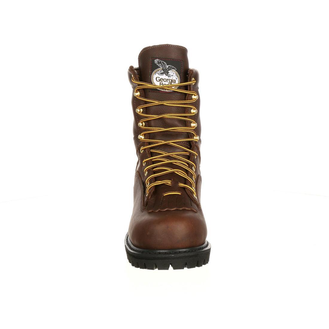 Waterproof Steel Toe Work Boots with Lace-Up Design - Durable Safety Footwear for Construction, Warehouse & Outdoor Work