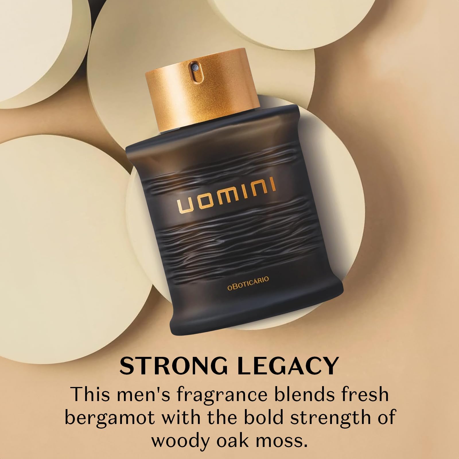 O Boticario UOMINI Cologne for Men - Long Lasting Premium Fragrance, 100ml Eau de Toilette Spray - Perfect for Daily Wear, Office & Special Occasions