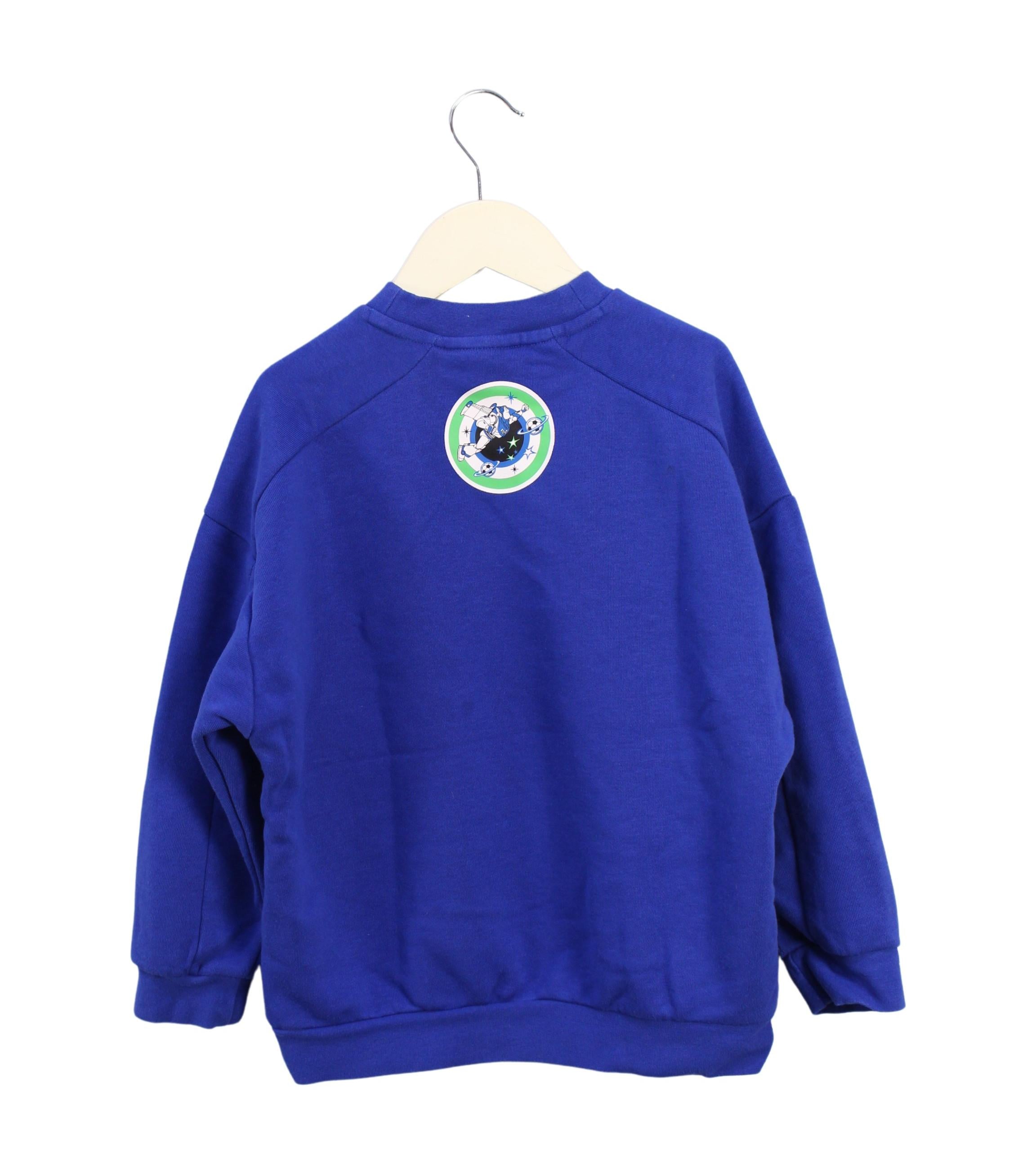 Adidas Kids' 4T (100cm) Fleece Sweatshirt - Soft & Warm Pullover for Toddlers - Perfect for Playdates, School & Outdoor Activities