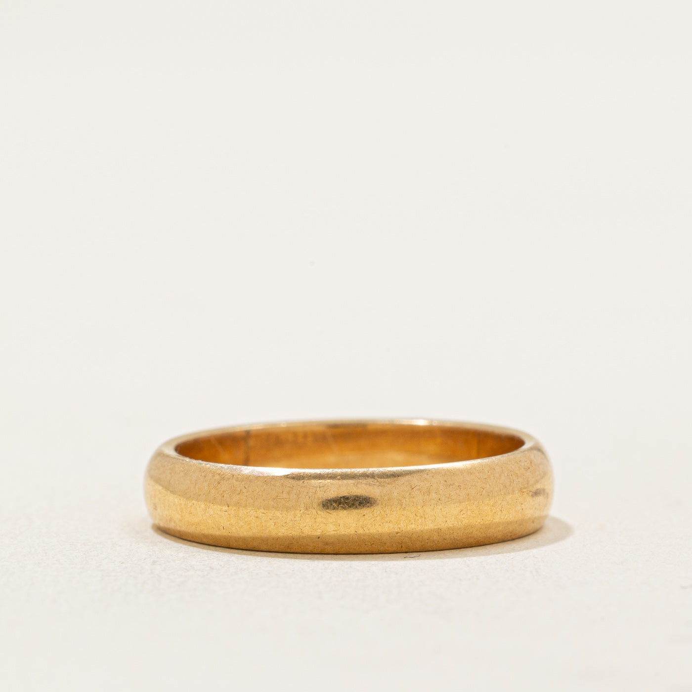 18K Yellow Gold Wedding Band for Women - 4.00mm Comfort Fit Ring Size 7.25 - Perfect for Engagement, Anniversary & Bridal Jewelry Gifts