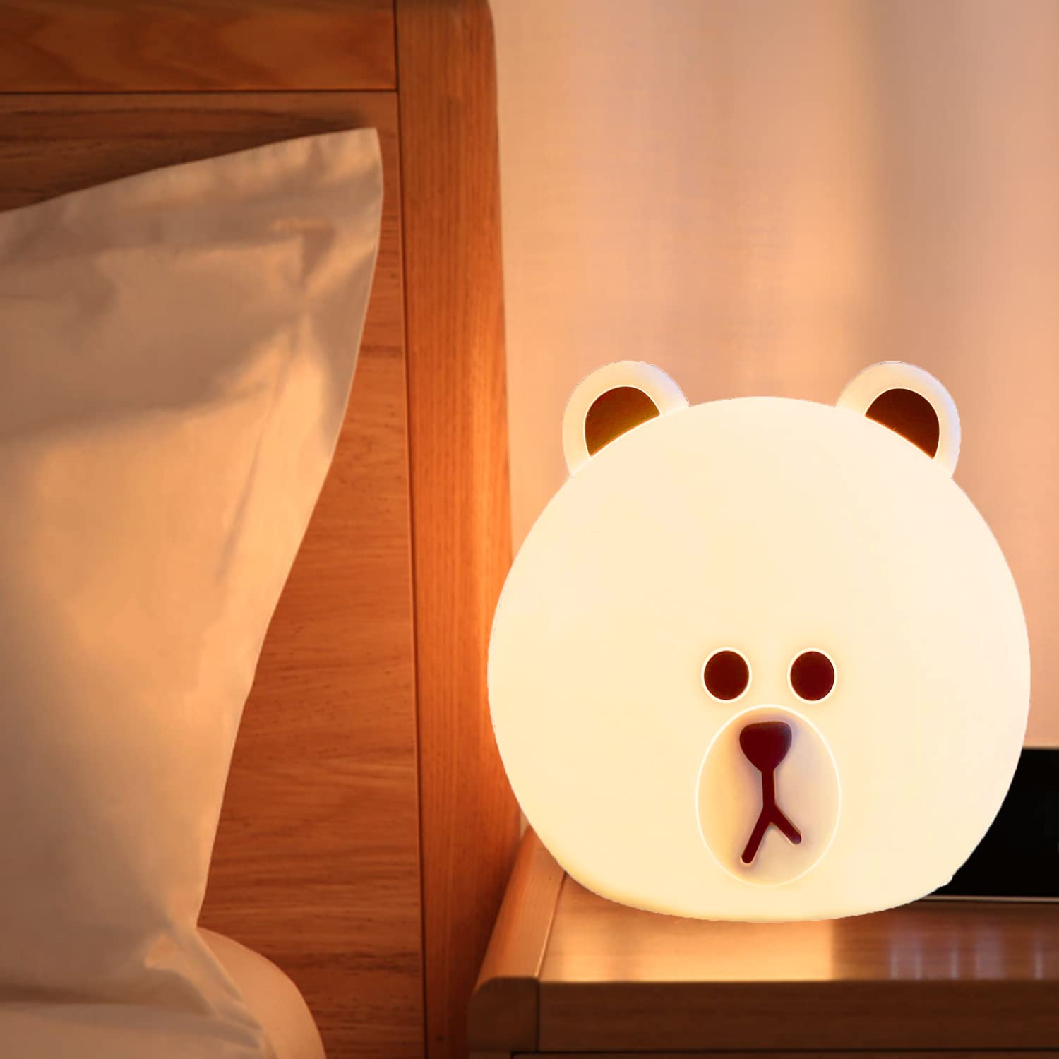 Cute Puppy Night Light for Kids - USB Rechargeable Color Changing Silicone Lamp for Baby Boys & Girls Room | Perfect Toddler Gift & Bedtime Companion for Nursery, Bedroom, or Travel