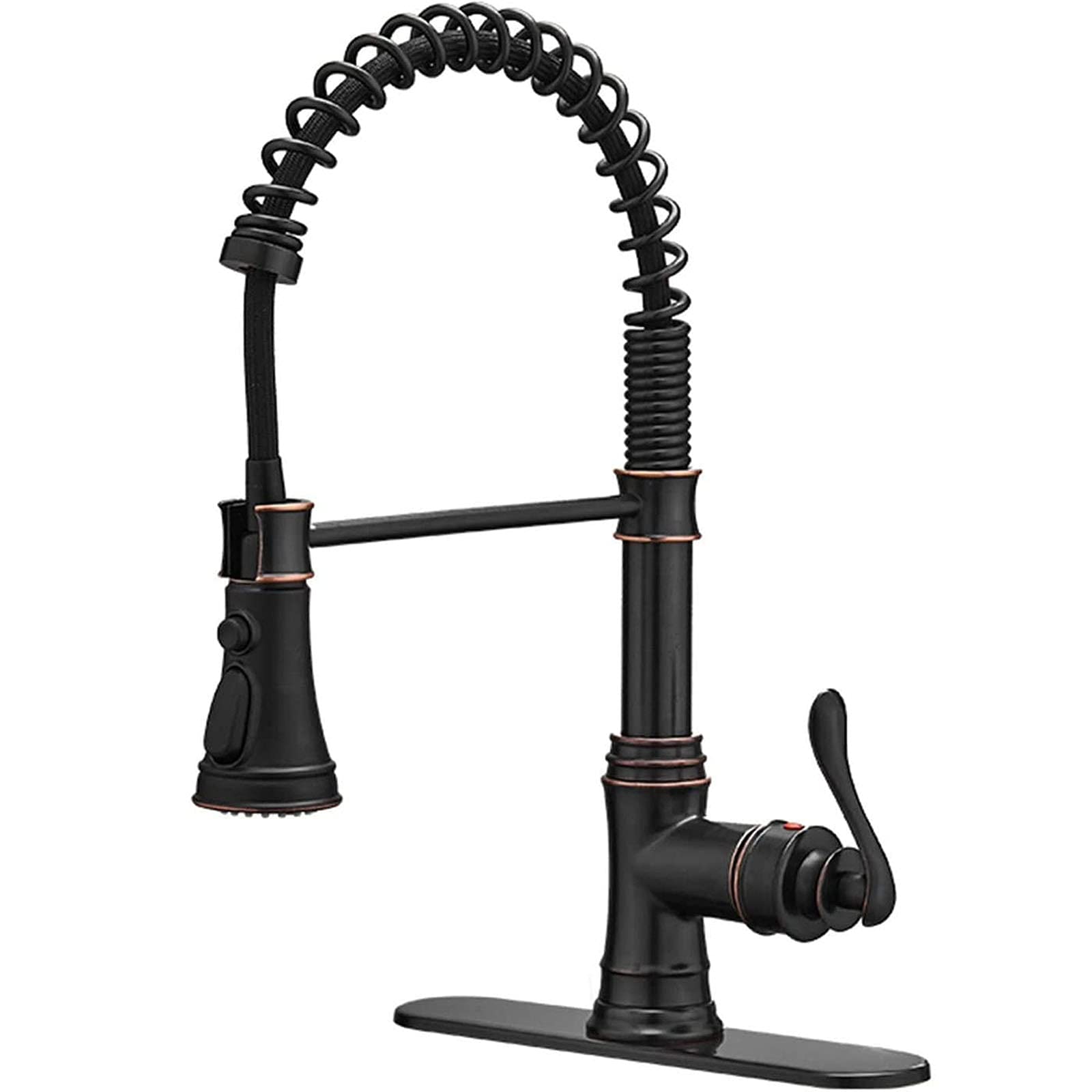 Premium Oil Rubbed Bronze Kitchen Sink Faucet with Pull Down Sprayer - 1 or 3 Hole Installation - Perfect for Modern Kitchens & Busy Home Chefs