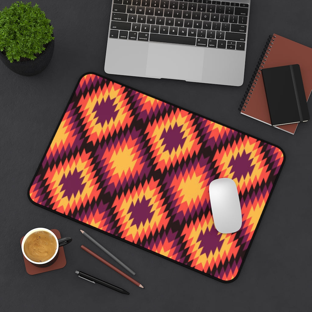 Boho Southwestern Sedona Sunset Large Desk Mat - Extra Large Mouse Pad & Desk Accessory (3 Sizes) for Home Office, Gaming & Workspace Decor