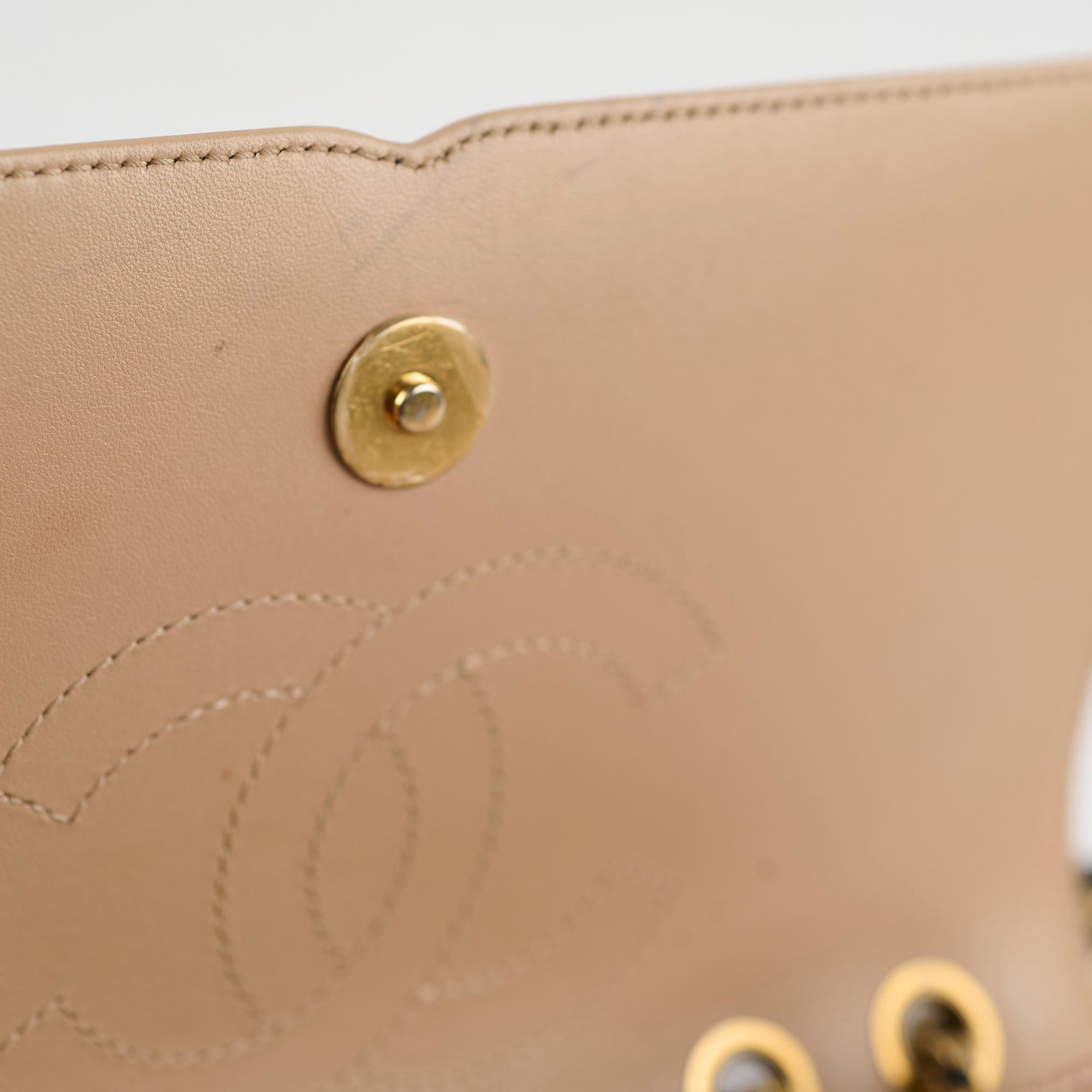 Chanel Small Filigree Beige Caviar Leather Crossbody Bag 23P Collection - Perfect for Date Night & Evening Events