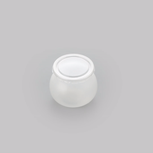 4 oz Frosted Plastic Candy Jars with Lids - 2.5