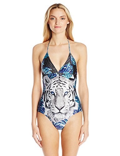 Stylish Women's Halter One-Piece Swimsuit - Sexy High Cut Bathing Suit for Beach, Pool & Vacation | Perfect for Summer Swimwear & Tropical Getaways