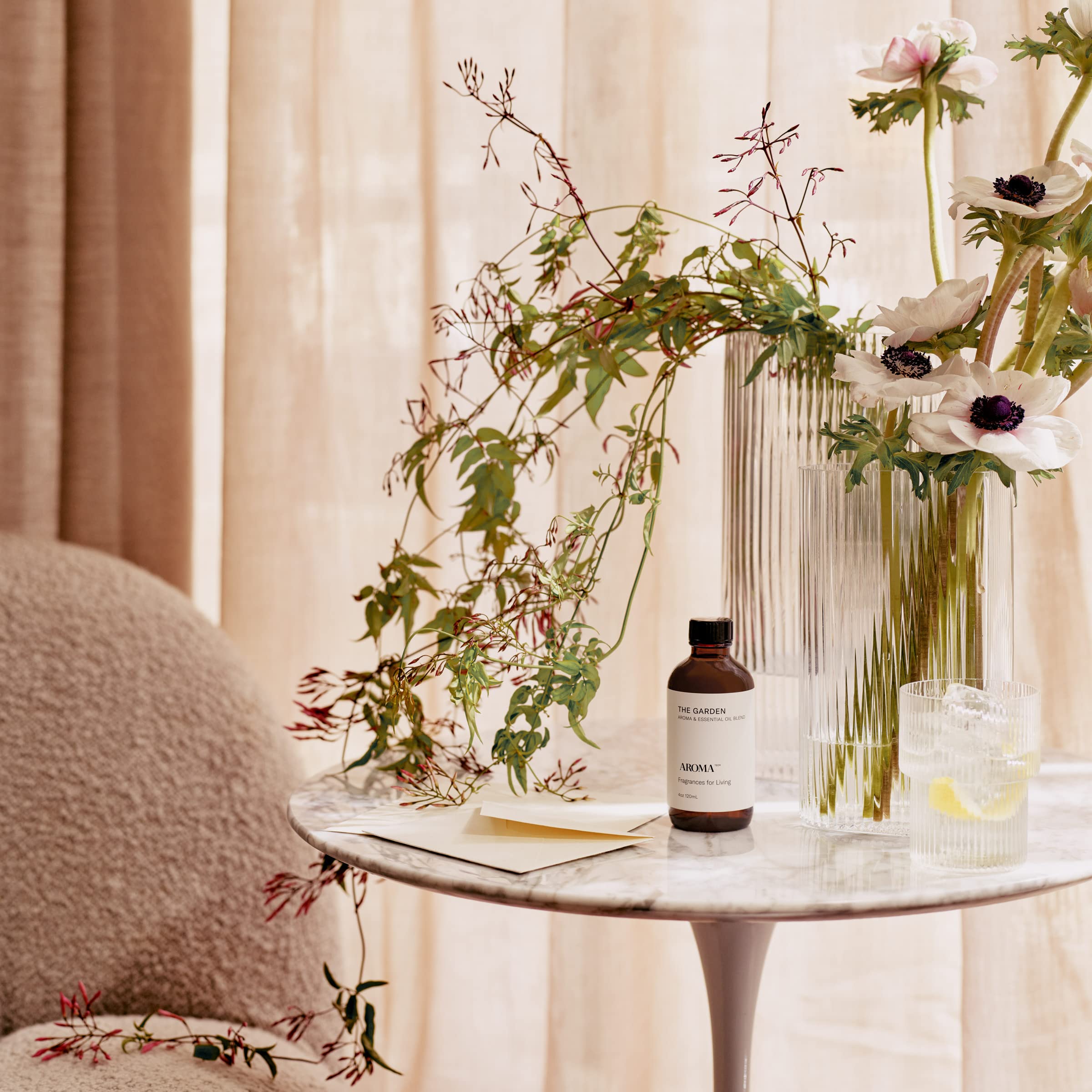 AromaTech The Garden Essential Oil for Diffusers - 120ml | Relaxing Floral Scent for Home, Spa & Office Aromatherapy