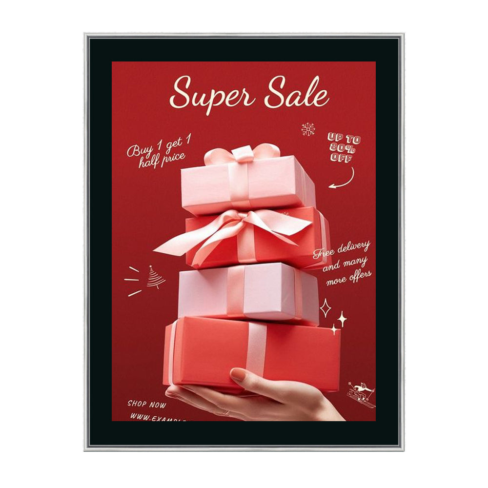 24x48 Poster Frame - Classic Swing Open Display Frame with Matboard - Perfect for Art Prints, Photos, and Posters in Home, Office, or Gallery Decor