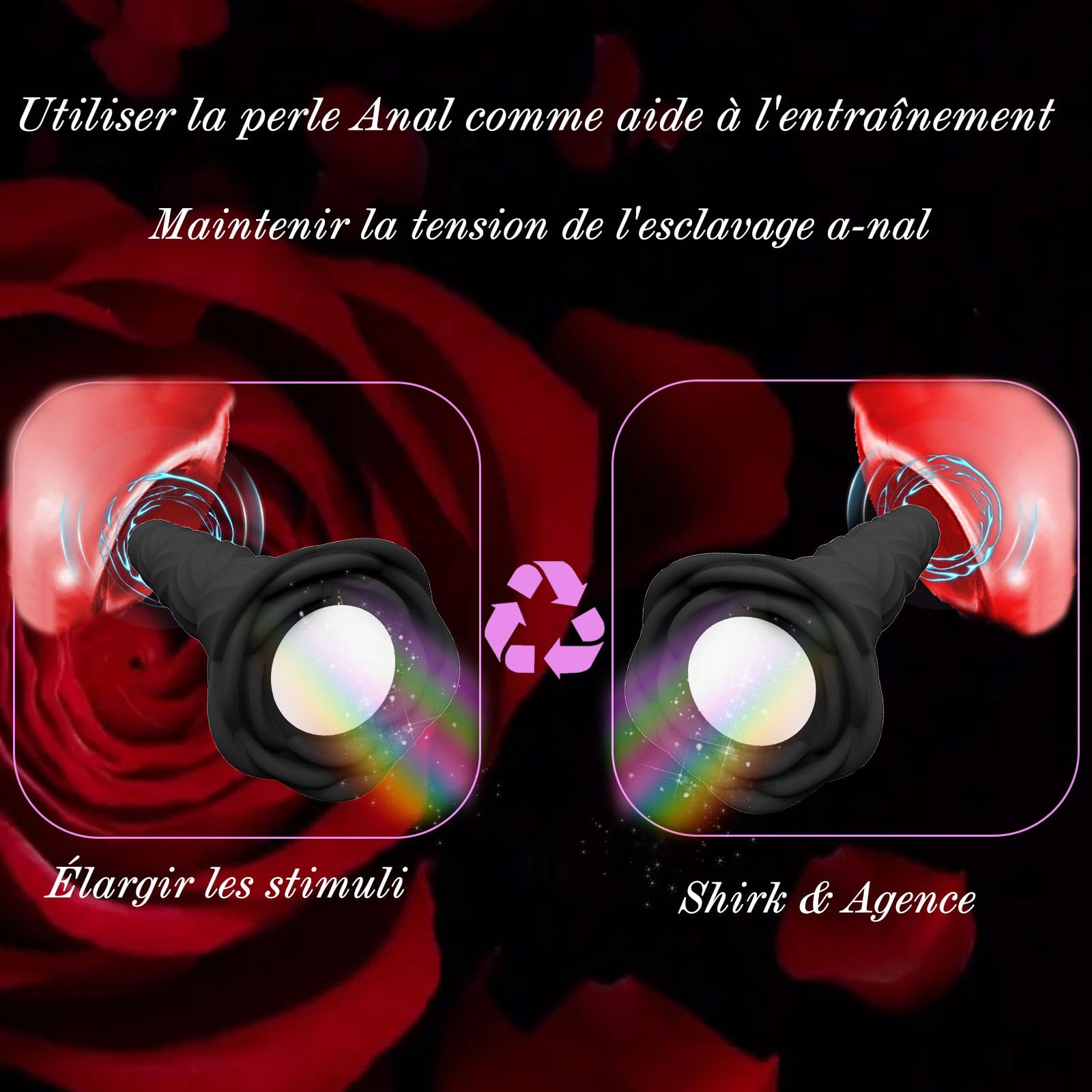 Remote Control Anal Plug Vibrator for Men & Women - Prostate Massager with Beads, Thrusting Dildo for Couples - Black | Perfect for Solo Play, Couples Fun & Sensual Massage