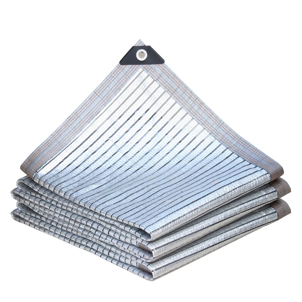 Premium Greenhouse Shading Net with Grommets - UV Resistant Sunblock Shade Cloth with Reinforced Edges - 2m x 10m Size for Roof, Balcony & Plant Protection - Ideal for Heat Insulation, Garden Shade & Outdoor Use