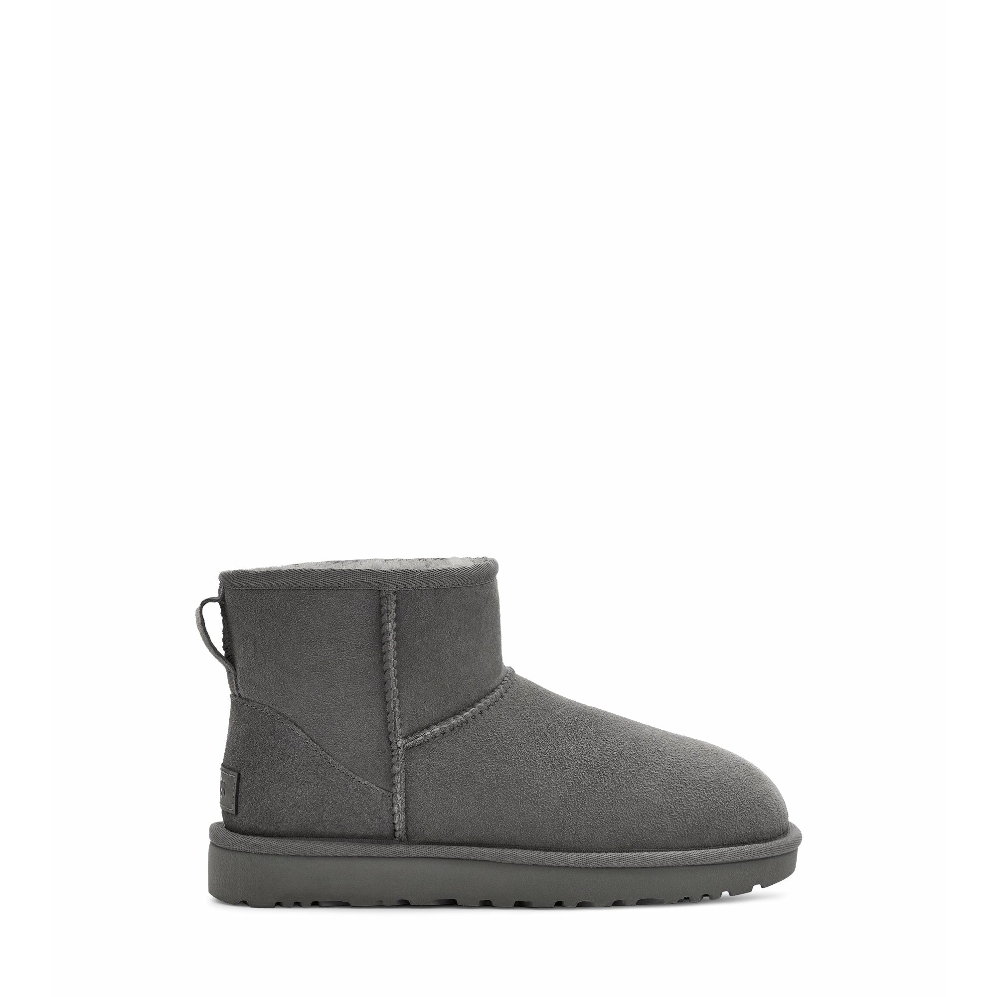 UGG Women's Classic Mini II Boots - Genuine Sheepskin Winter Boots in Grey for Women | Cozy & Warm Casual Shoes for Snow, Travel & Everyday Wear