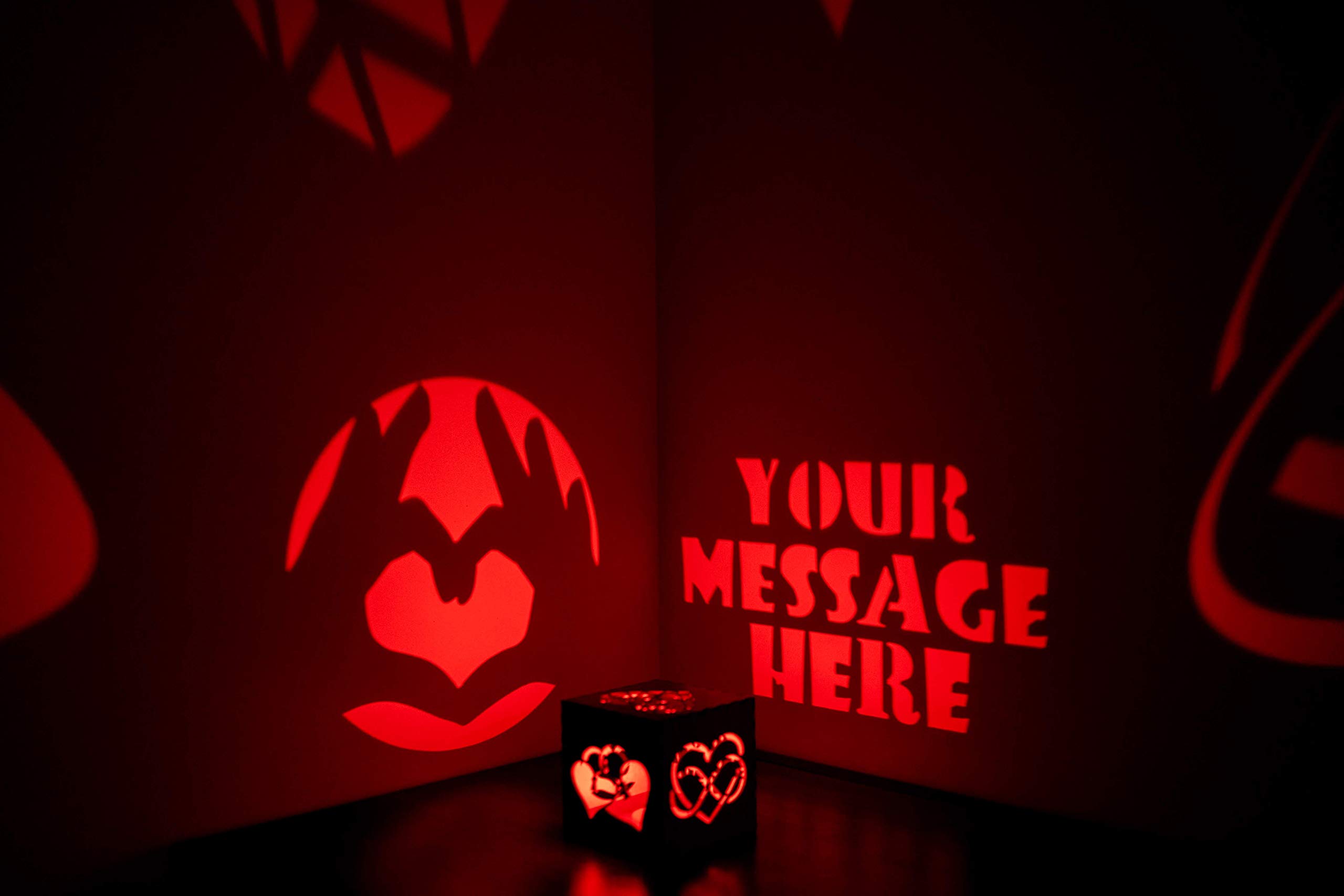 Personalized Light Up Message Box - Romantic Birthday Gift for Women, Wife, Girlfriend - Custom Night Box Gift Idea for Her - Perfect for Anniversaries, Valentine's Day & Special Occasions