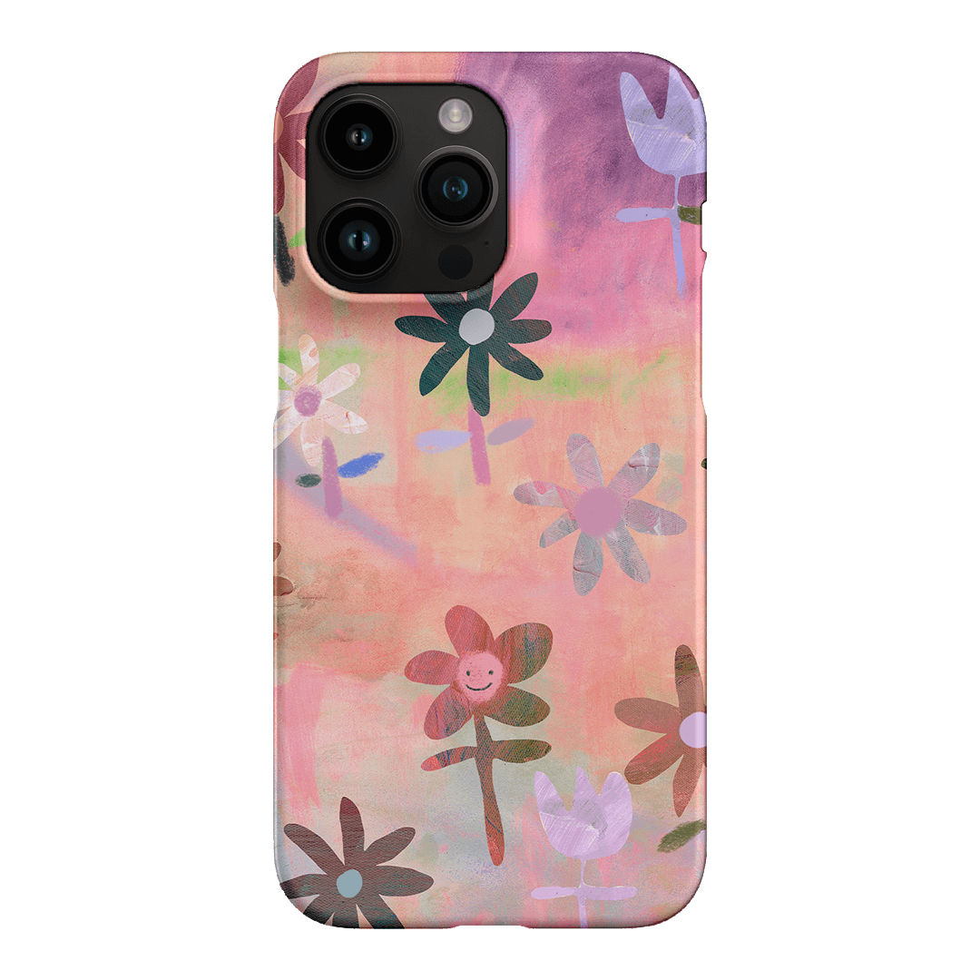 Premium Lazy Daisy Floral Phone Case - Shockproof & Slim Design for iPhone 15/14/13/12/Pro/Max - Perfect for Everyday Use, Travel & Outdoor Activities