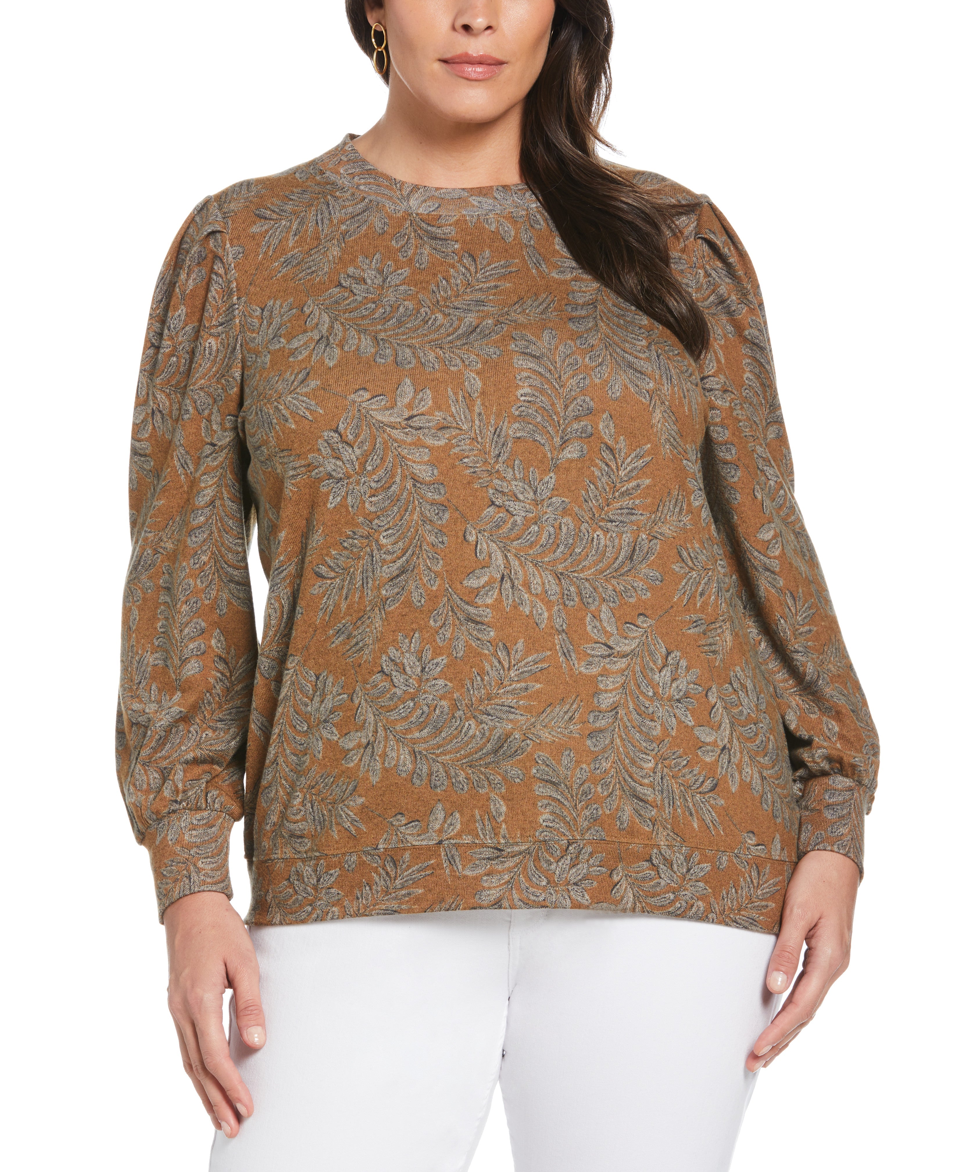 Stylish Pleat Sleeve Knit Shirt for Women | Comfortable Casual & Office Wear | Perfect for Work, Dates & Everyday Outfits