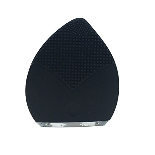 Electric Facial Cleansing Brush - Sonic Vibration Waterproof Silicone Face Massager for Deep Pore Cleaning | Black Skin Care Tool for Acne Prone & Sensitive Skin | Perfect for Daily Cleansing Routine & Spa Treatment at Home