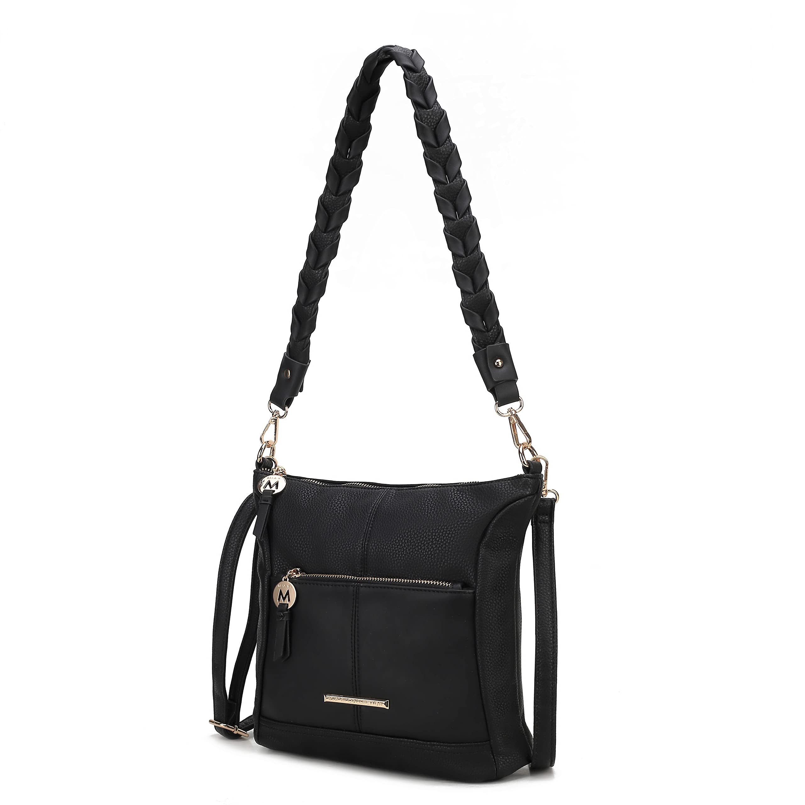 MKF Women's Crossbody Bags - PU Leather Shoulder Purse & Handbag - Medium Size Messenger Bag for Work, Travel & Everyday Use