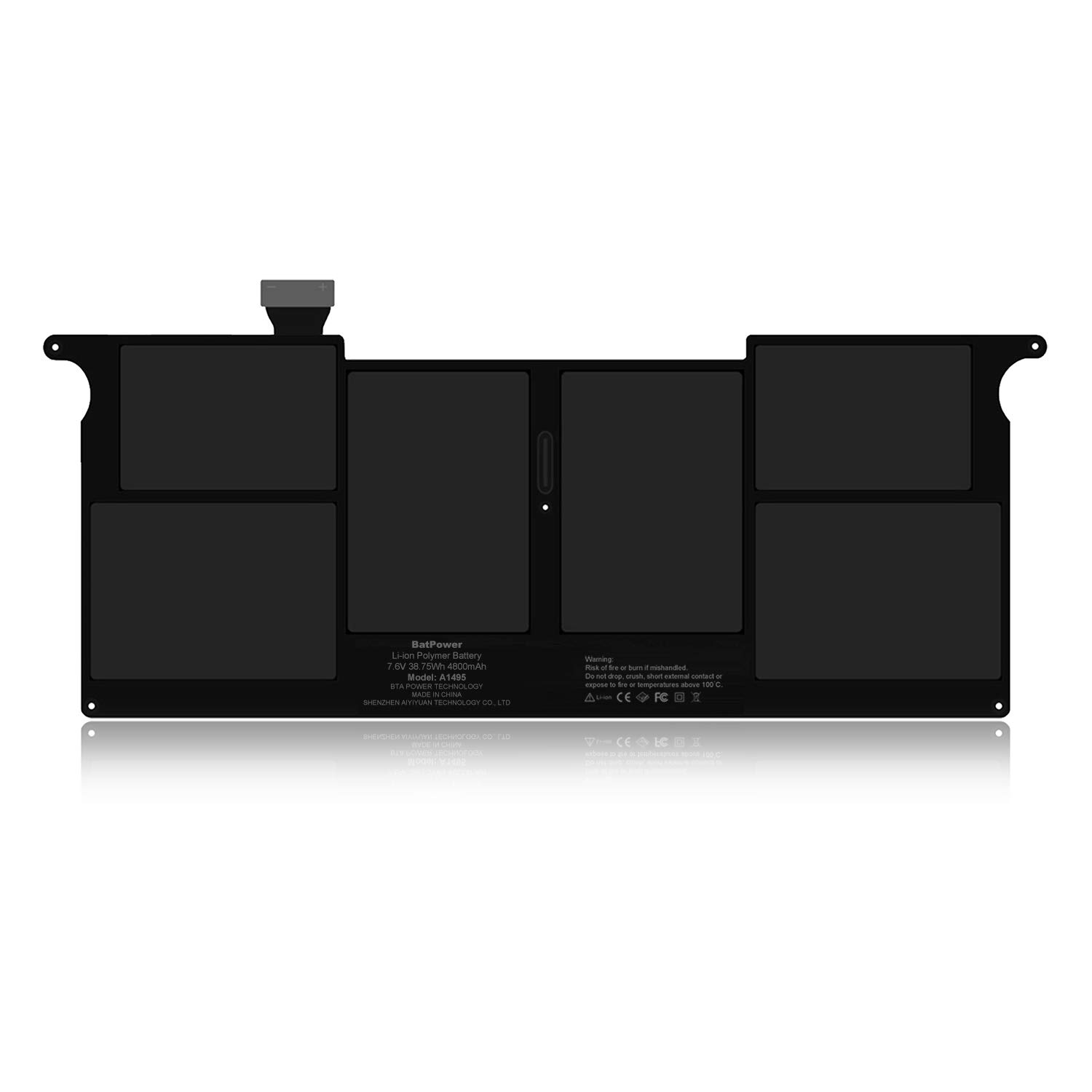 BatPower A1495 Replacement Laptop Battery for Apple MacBook Air 11-inch A1465 (Mid 2012-2015) - 38.75Wh High Capacity Battery Compatible with EMC 2631 & 2924 Models - Perfect for Work, Travel, and School Use