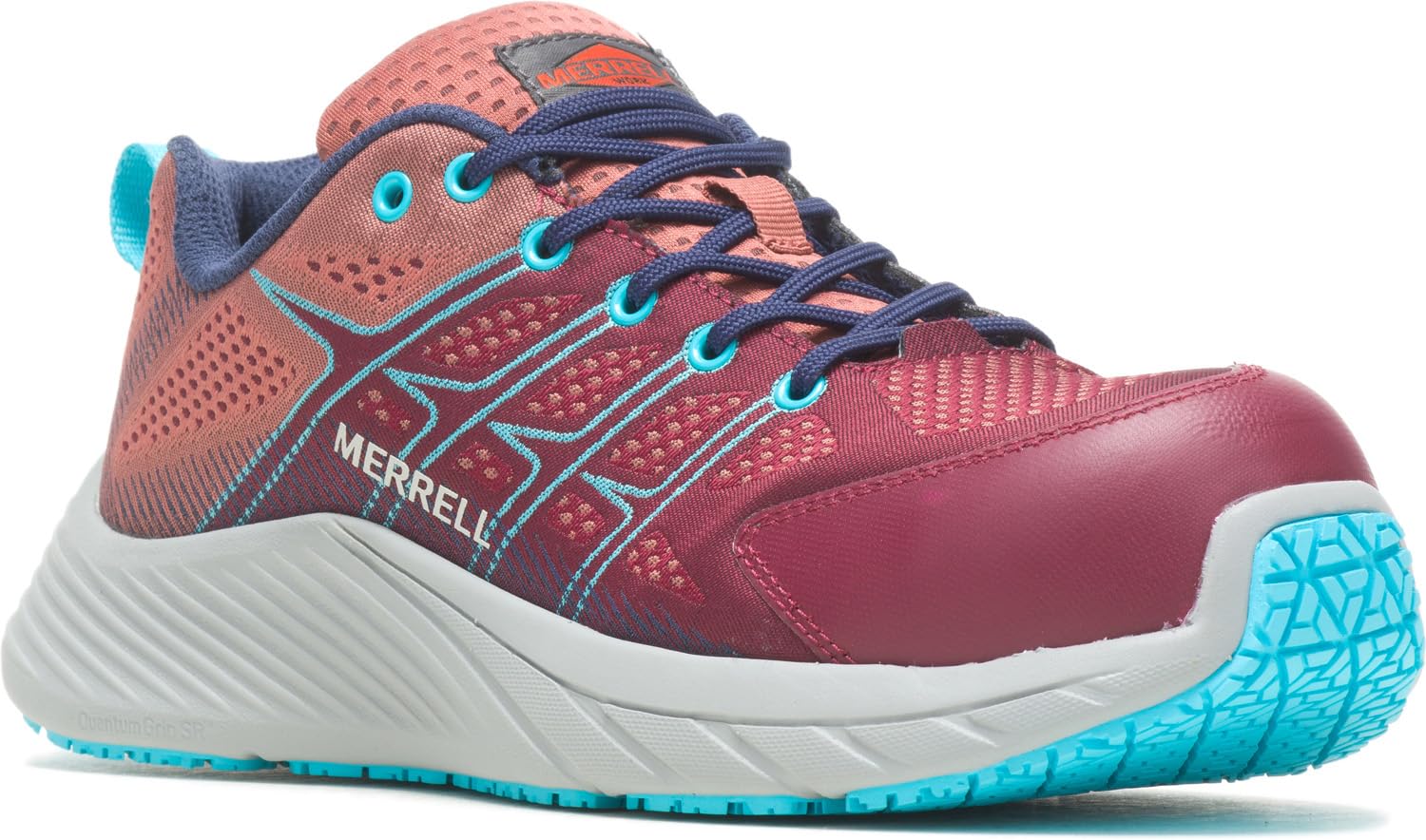 Merrell Moab Flight CF Women's Composite Toe Slip-Resistant Low Athletic Work Shoes for Hiking, Construction & Outdoor Activities