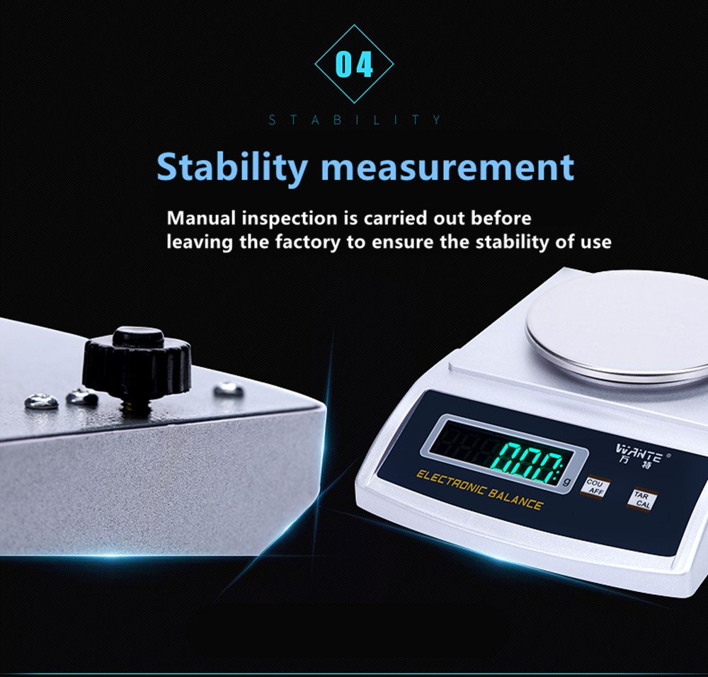 NEWTRY 200g x 0.01g High Precision Digital Analytical Lab Scale - Industrial Counting Scale for Jewelry, Gold, Powder & Small Parts (Portable Milligram Balance for Laboratories, Pharmacies & Science Labs)