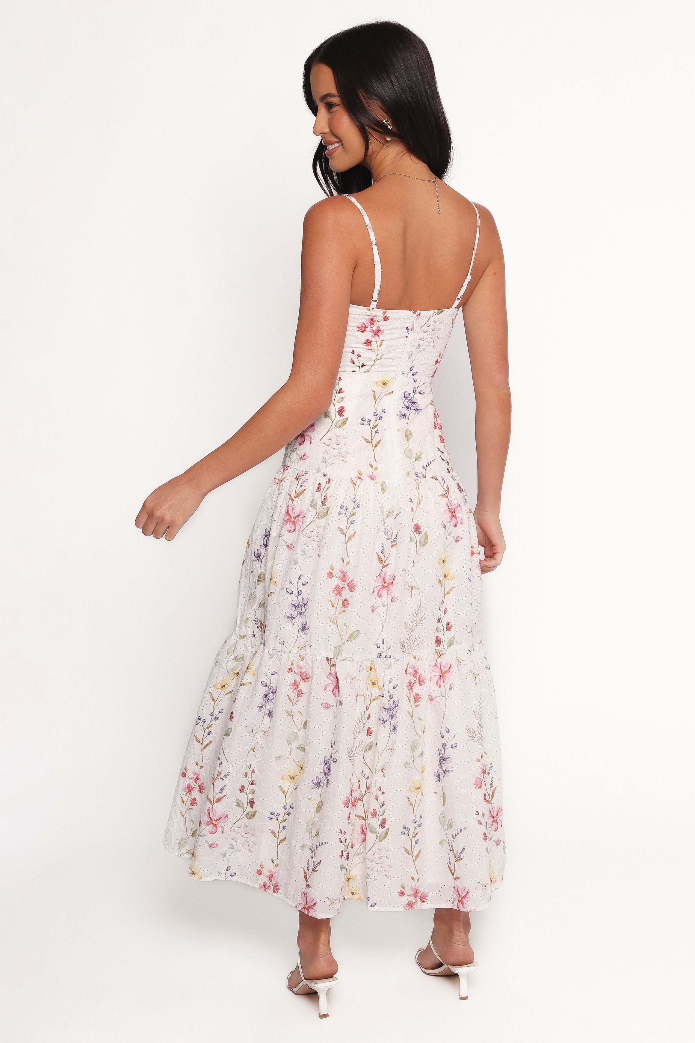 Edith Maxi Dress - Floral Print Long Summer Dress for Women, Boho Chic Beach Wedding Guest Dress, Perfect for Vacations & Outdoor Events
