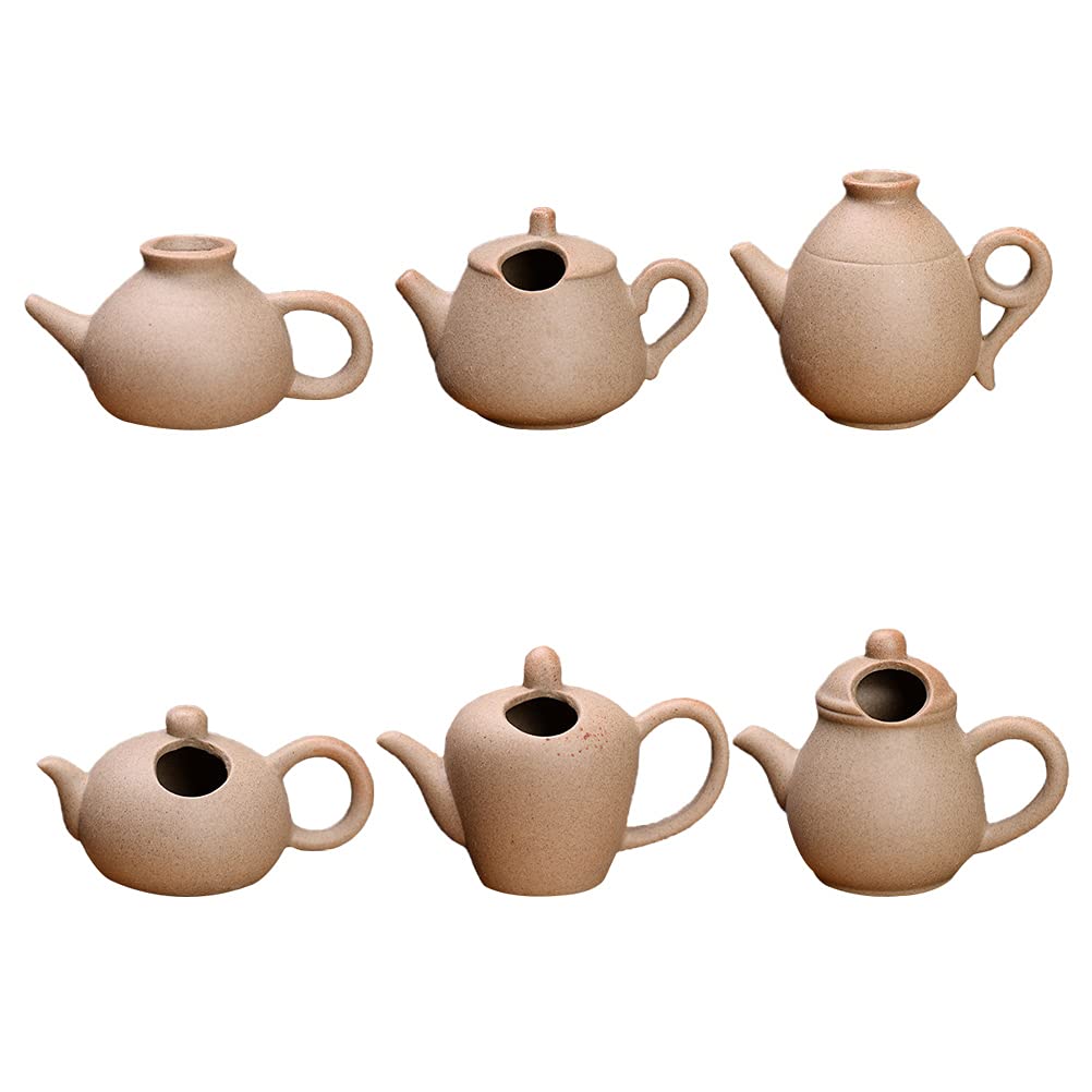 VICASKY 6Pcs Mini Vases Set - Small Decorative Flower Vases for Table Centerpieces, Wedding Decor, Home & Office Decor - Perfect for Succulents, Artificial Flowers & DIY Arrangements