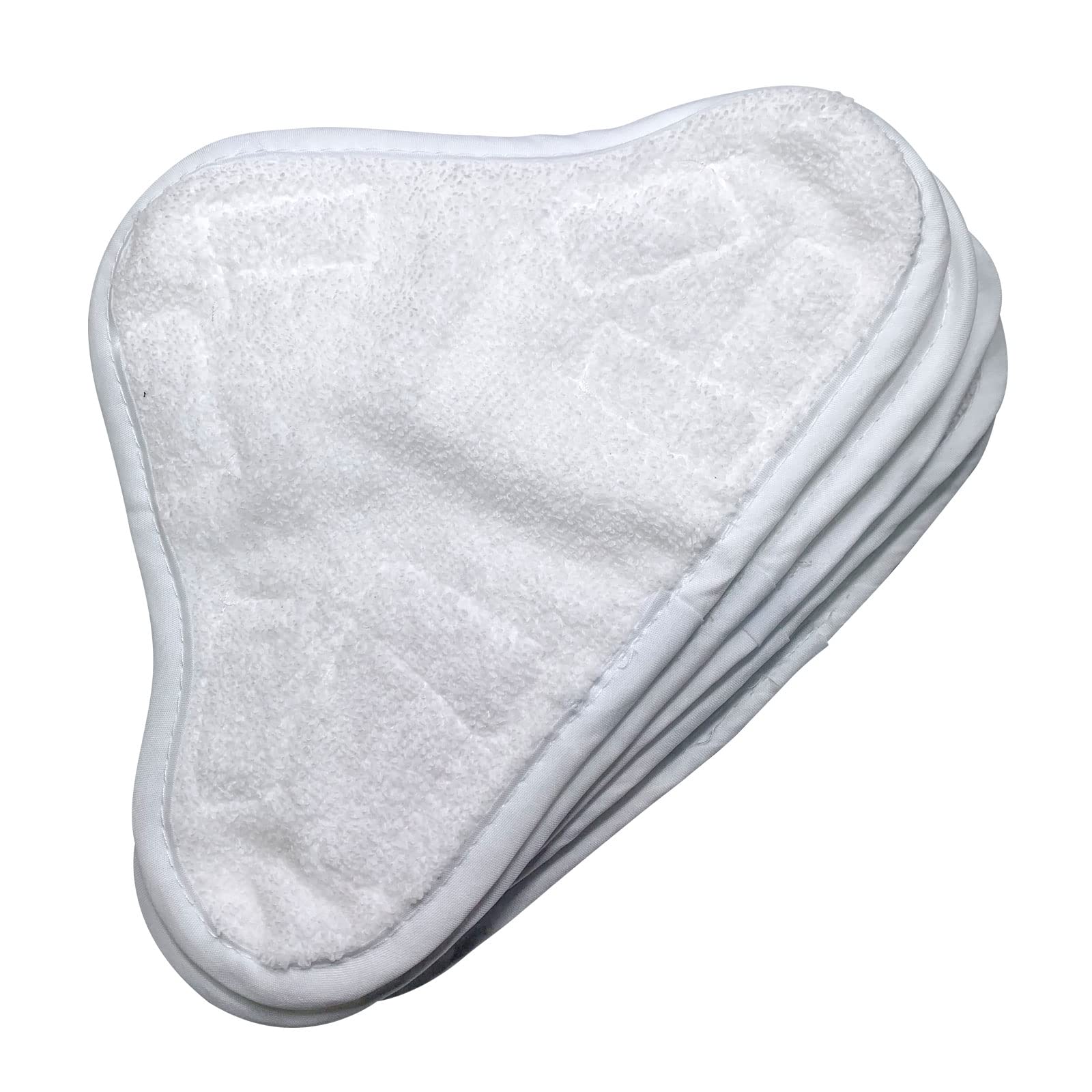 10 Pack Replacement Pads for H2O H20 Mop X5 Steam Mop - Microfiber Triangle Cleaning Pads for Floors, Tiles & Hardwood - Washable & Durable Steam Mop Accessories (Perfect for Kitchen, Bathroom & Pet Hair Removal)