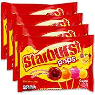 Starburst Lollipops - 10.6oz Bulk Candy (4 Pack) | Party Favors, Halloween Treats & Office Snacks