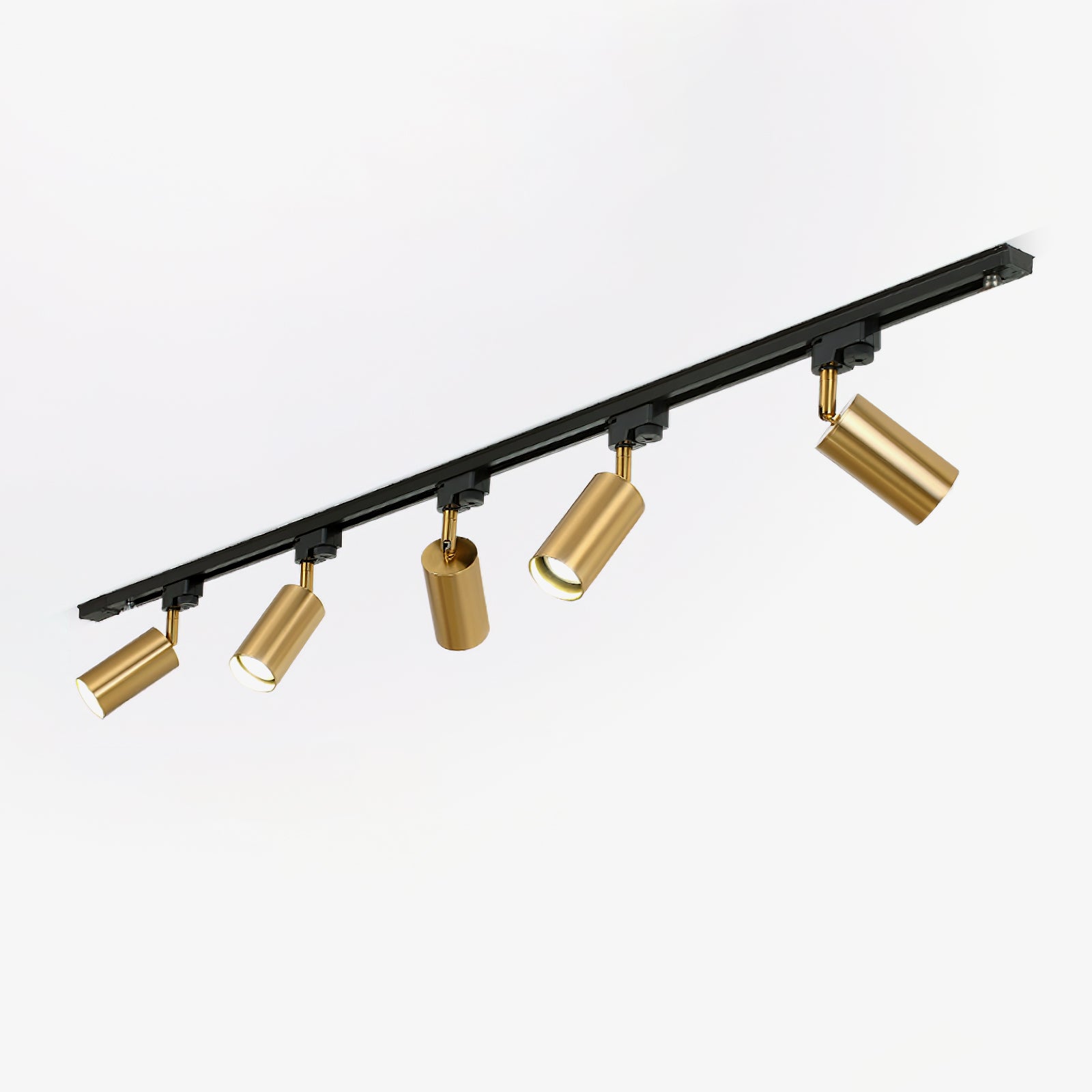 Gilded Rail Track Light - Adjustable Modern Ceiling Lighting for Home, Kitchen, and Retail Spaces | Dimmable LED Track Lighting System