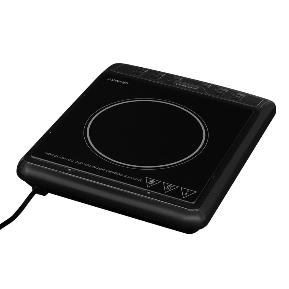 Devanti Portable Electric Induction Cooktop - 1800W Ceramic Hot Plate for Fast Cooking | Perfect for Dorms, Apartments, RVs & Outdoor Use