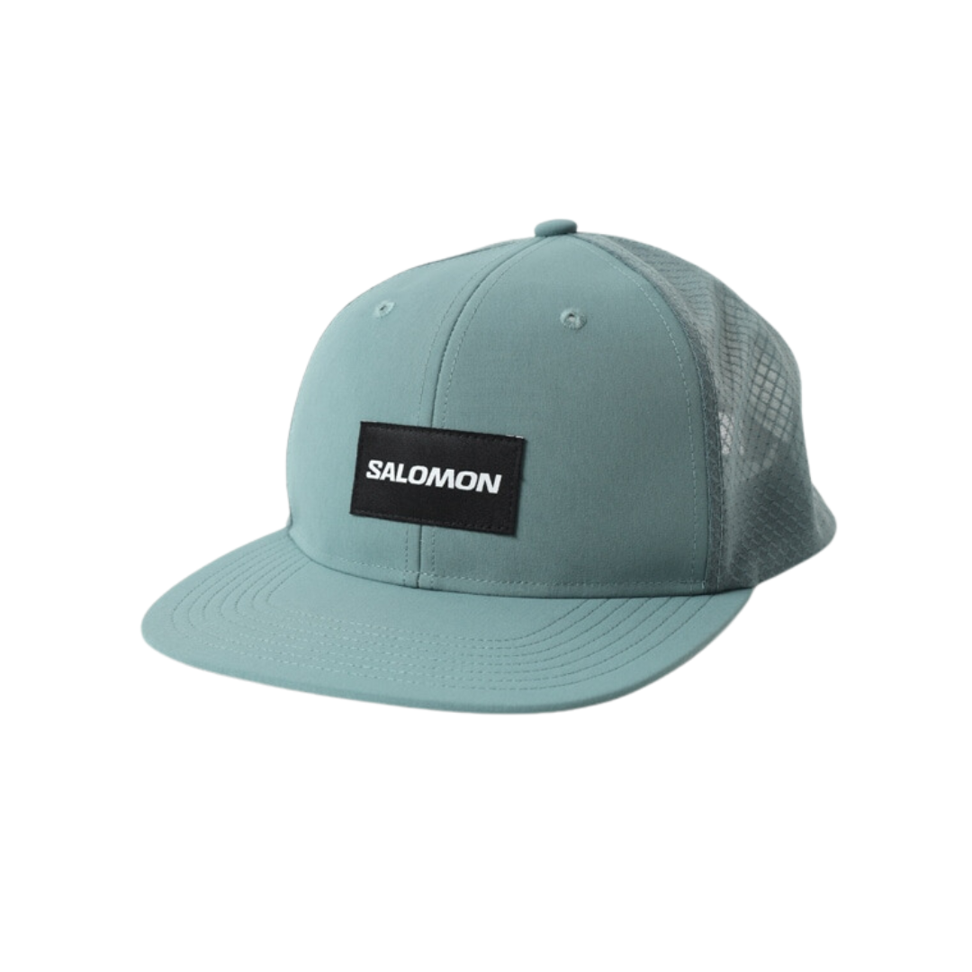 Salomon Unisex Trucker Flat Cap - Lightweight Adjustable Baseball Hat for Men & Women - Perfect for Hiking, Running, and Outdoor Adventures
