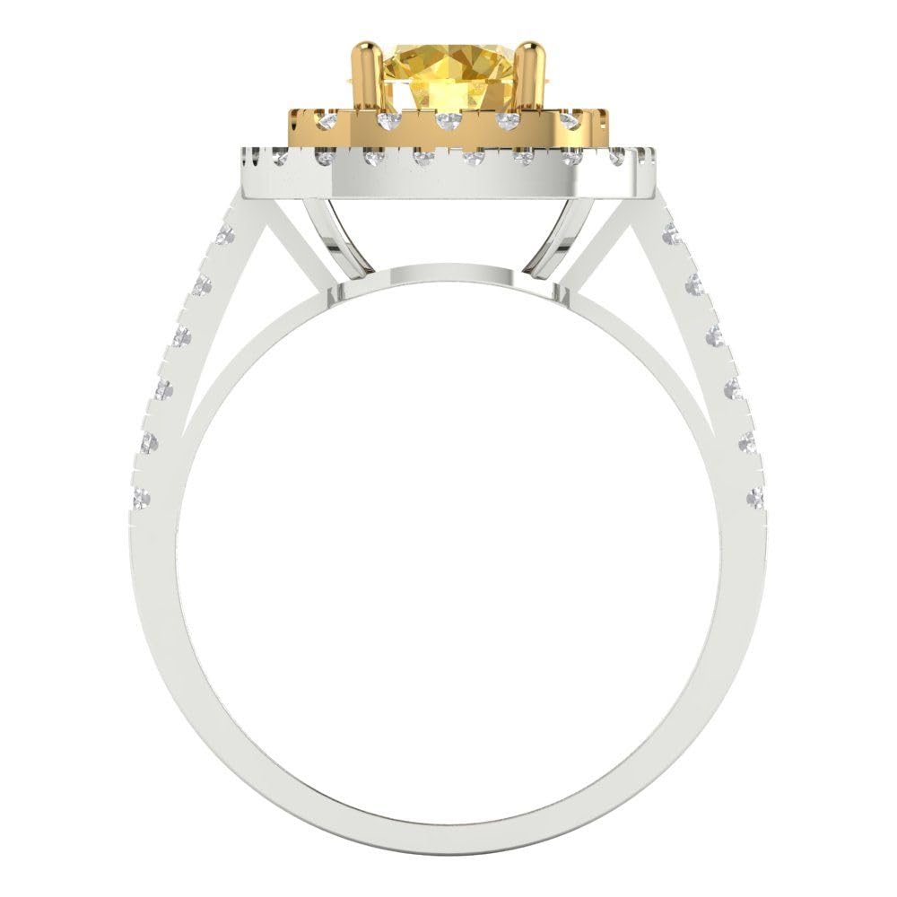 1.75ct Simulated Diamond Engagement Ring - 14k Gold for Wedding & Anniversary