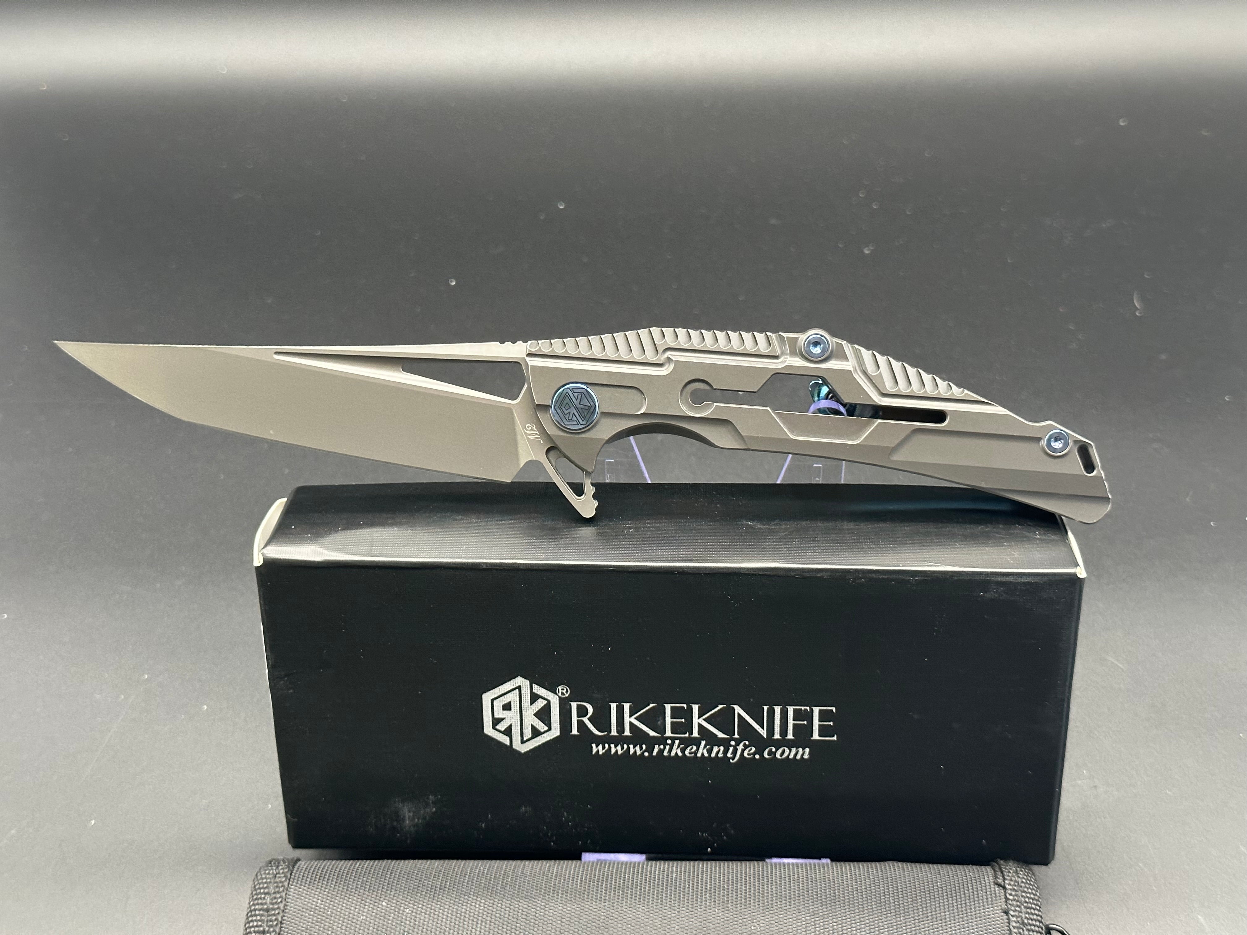 Rike M2 Tactical Folding Knife - High Carbon Steel Blade, Pocket EDC Knife for Outdoor Camping, Hunting, and Everyday Carry (EDC)