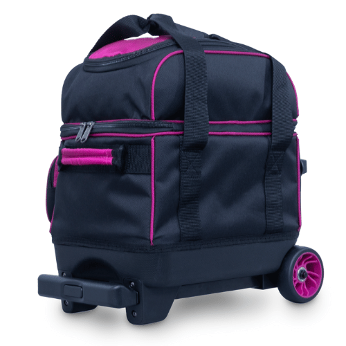 Brunswick Zone Single Roller Raspberry Bowling Bag - Lightweight & Durable for Easy Transport to Bowling Alleys & Tournaments