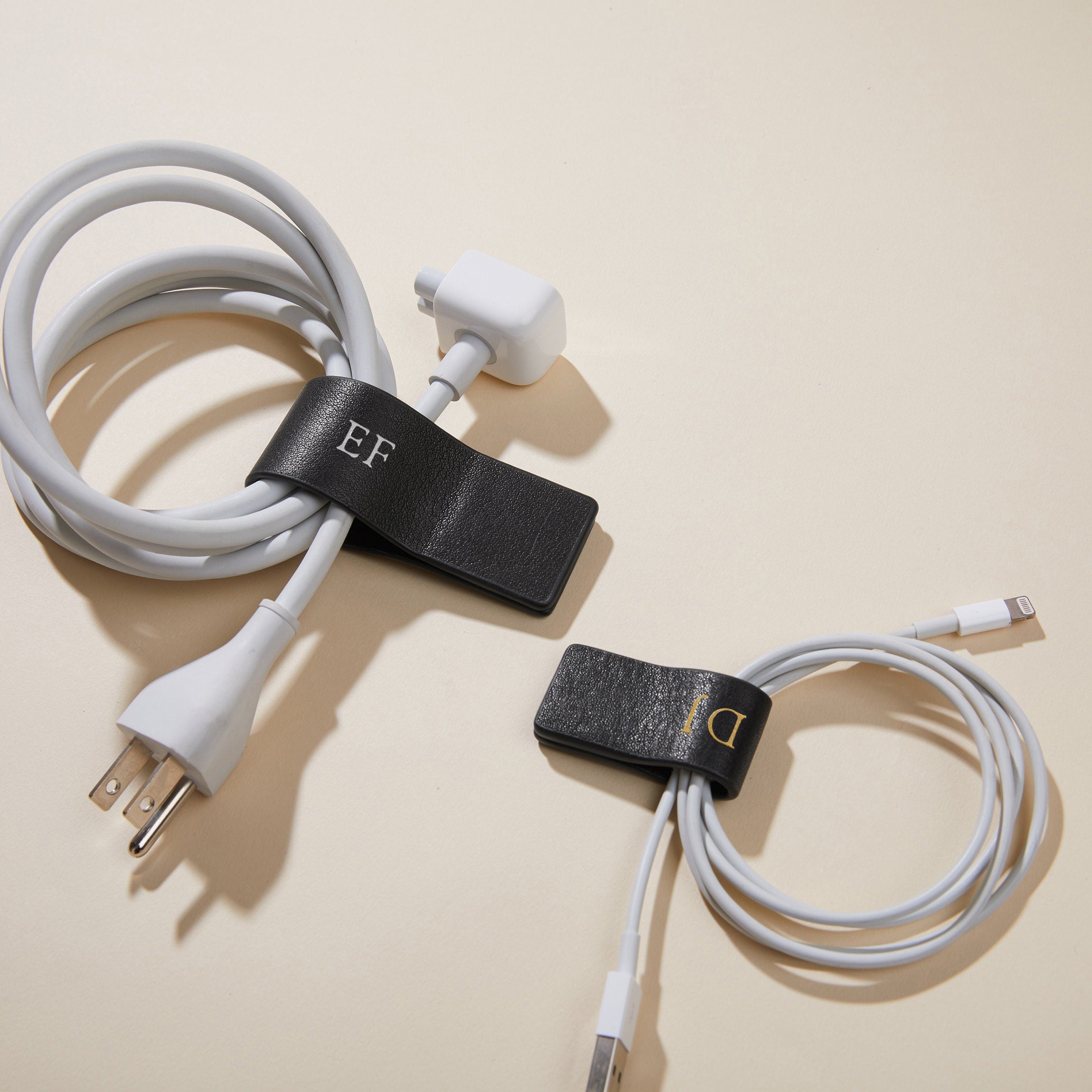 Premium Black Onyx Cord Wrap Set - Organize Cables & Wires for Home, Office, and Travel - Tangle-Free Cable Management Solution