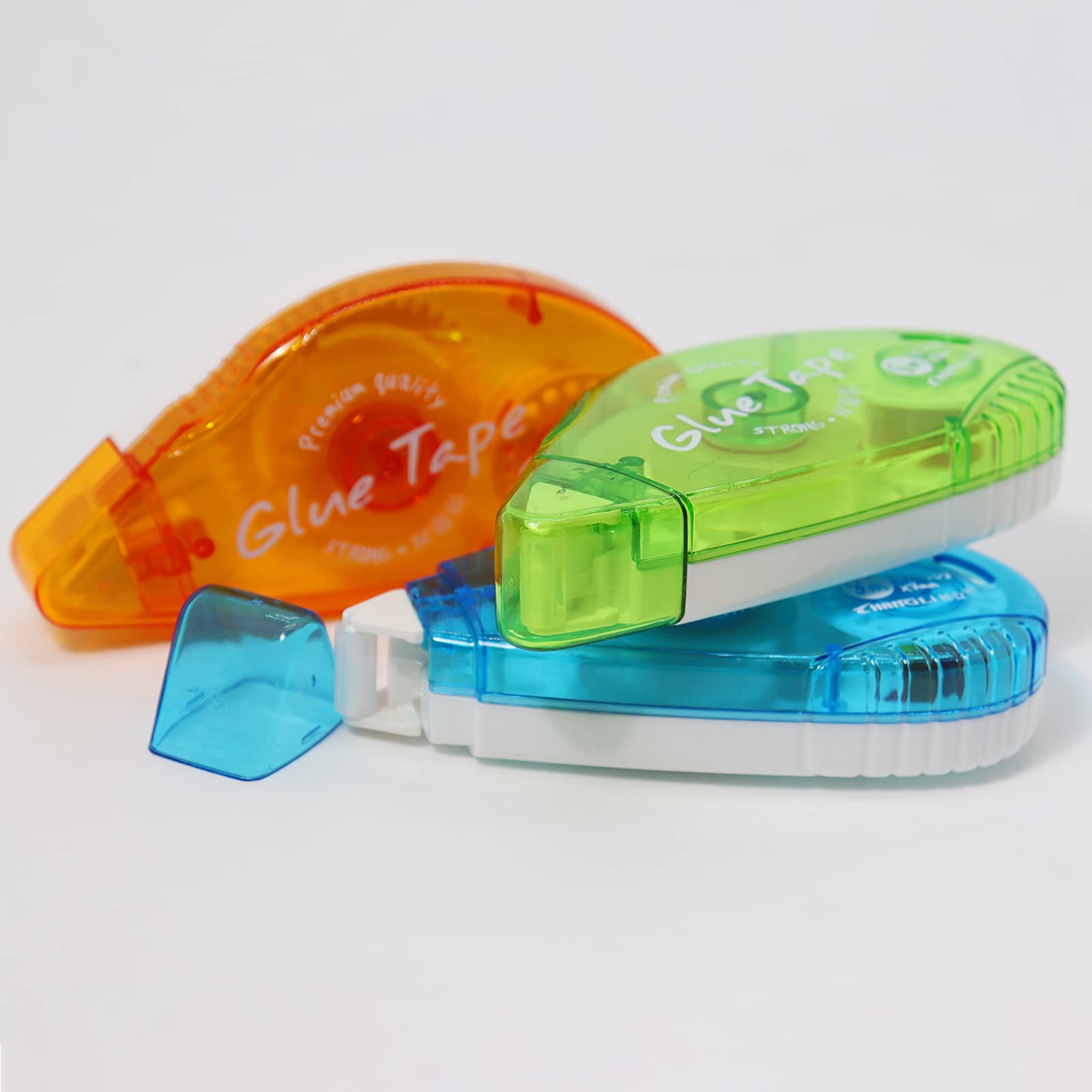 3 Pack Double Sided Adhesive Tape Roller - 8m x 8mm Glue Tape Dispenser for Scrapbooking, DIY Crafts, Photo Albums & Card Making | Perfect for Home, Office & School Projects
