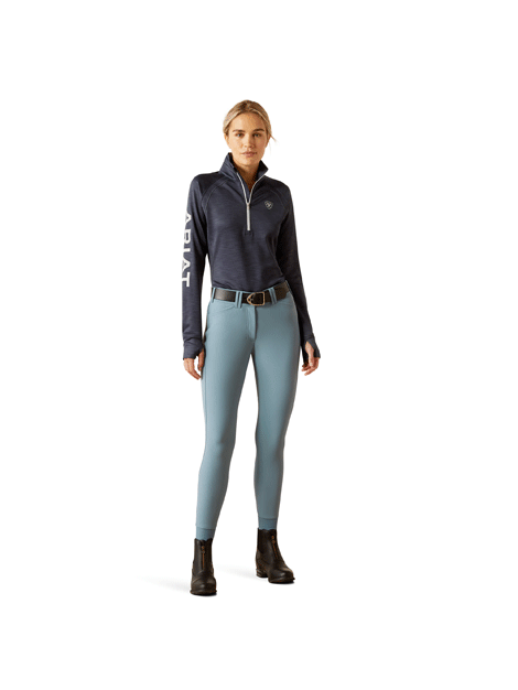 Ariat Tek Team 1/2 Zip Sweatshirt - Ombre Blue Heather Pullover for Men & Women | Comfortable Workout & Casual Wear for Gym, Running & Outdoor Activities