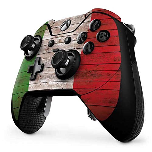 Skinit Italian Flag Dark Wood Gaming Skin Decal for Xbox One Elite Controller - Durable Protective Cover for Gaming, Collectibles & Customization