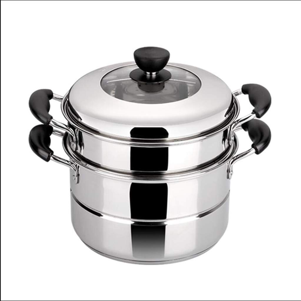 Premium Z-W-DONG 10.3QT Large Stainless Steel Soup Pot with Lid - Multi-Purpose Cooking Pot for Oysters, Tuna, Vegetables & Steaming - Universal Stove Compatible (26x26x25cm) - Perfect for Home Kitchens, Restaurants & Outdoor Cooking