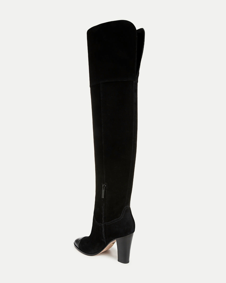 Conrad Women's Over The Knee Boots - Stylish High Heel Thigh High Boots for Party, Night Out & Winter Fashion