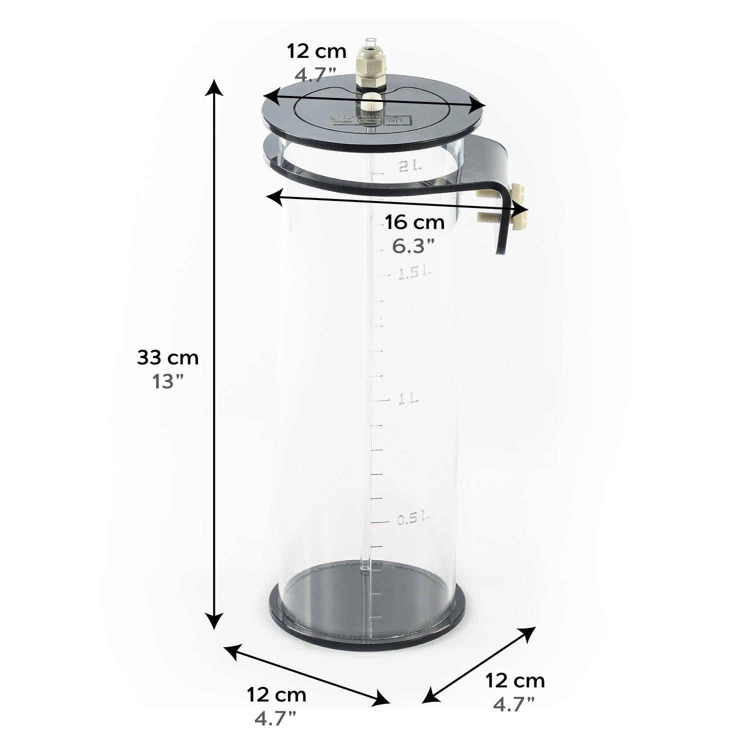 2L Dosing System for Home Brewing, Aquariums & Hydroponics - Precise Liquid Measurement Device for Chemicals, Nutrients & Fertilizers