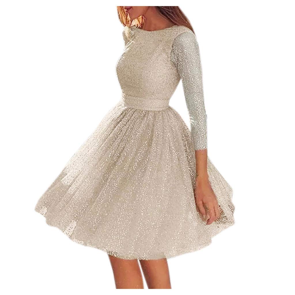 Elegant O-Neck Lace Wedding Dress for Women - Slim Hollow Cross Back Evening Gown for Masquerade Party, Prom & Special Occasions