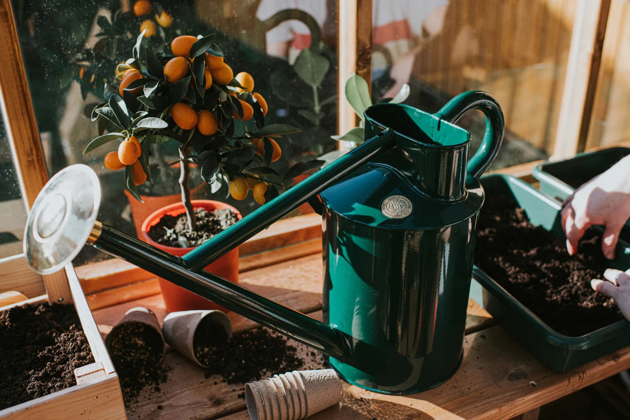 Premium Haws 'The Bearwood Brook' 4.5L Green Watering Can - Perfect for Indoor Plants, Garden Flowers & Outdoor Gardening